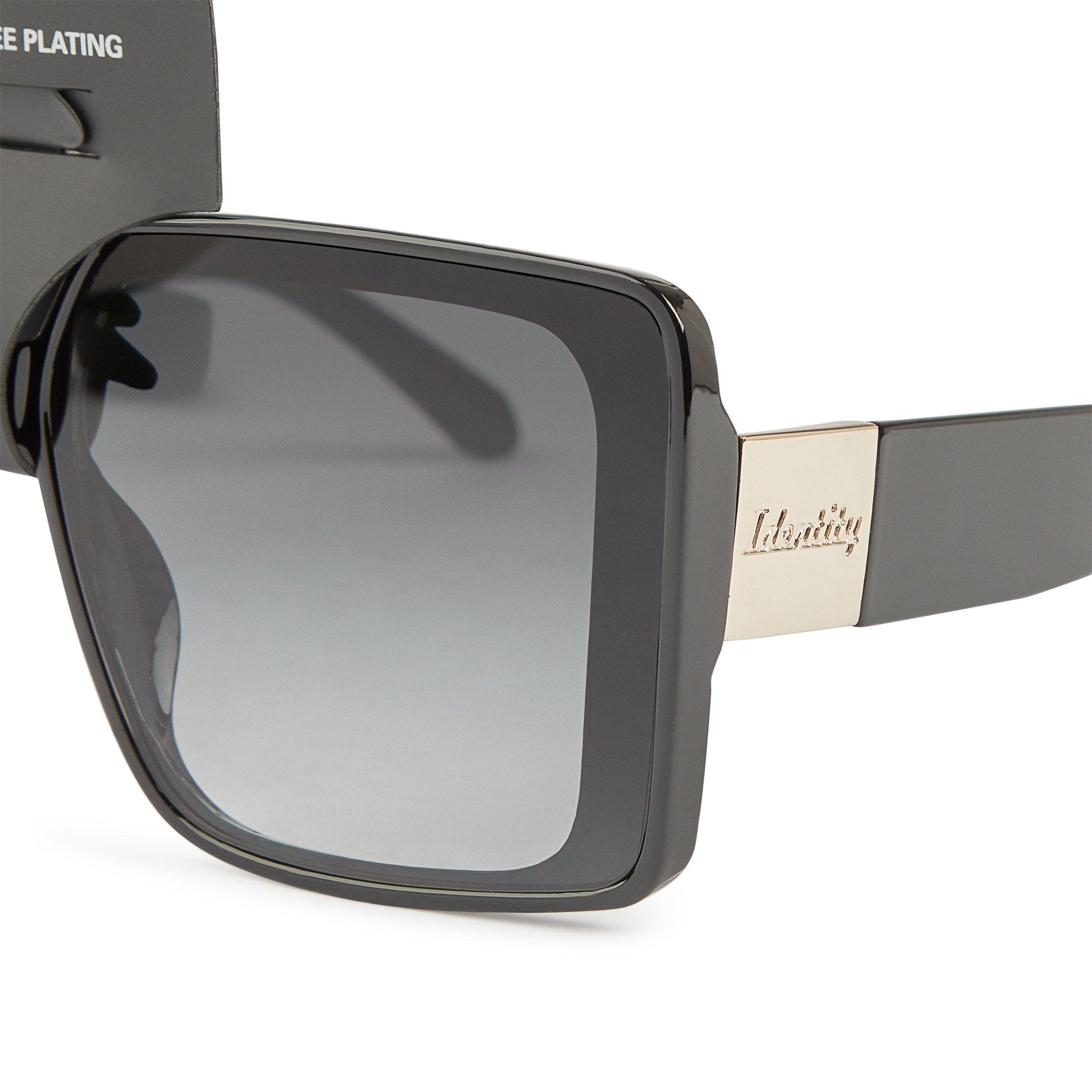 Black Square Oversized Sunglasses (3200555) | Identity