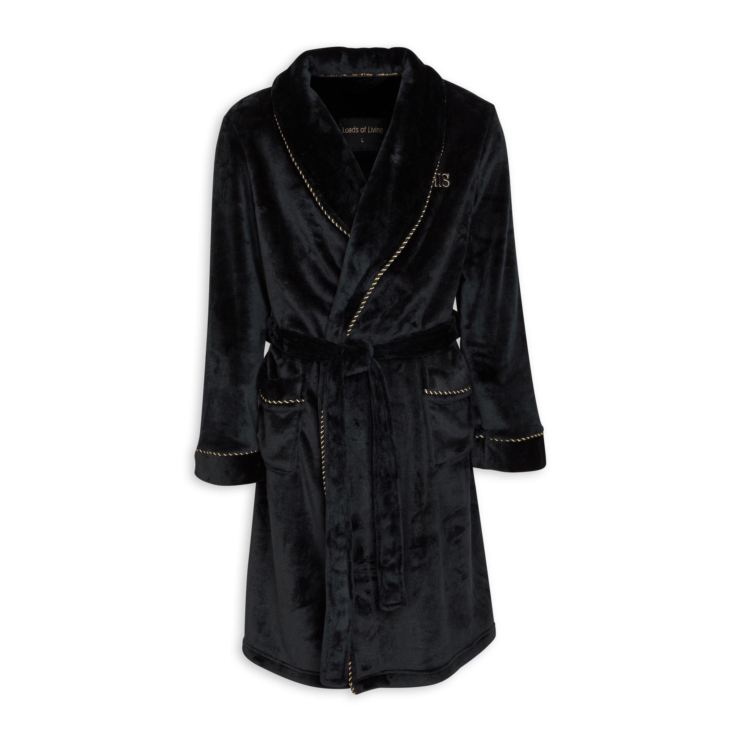 Black Plush Gown (3201080) | Loads Of Living
