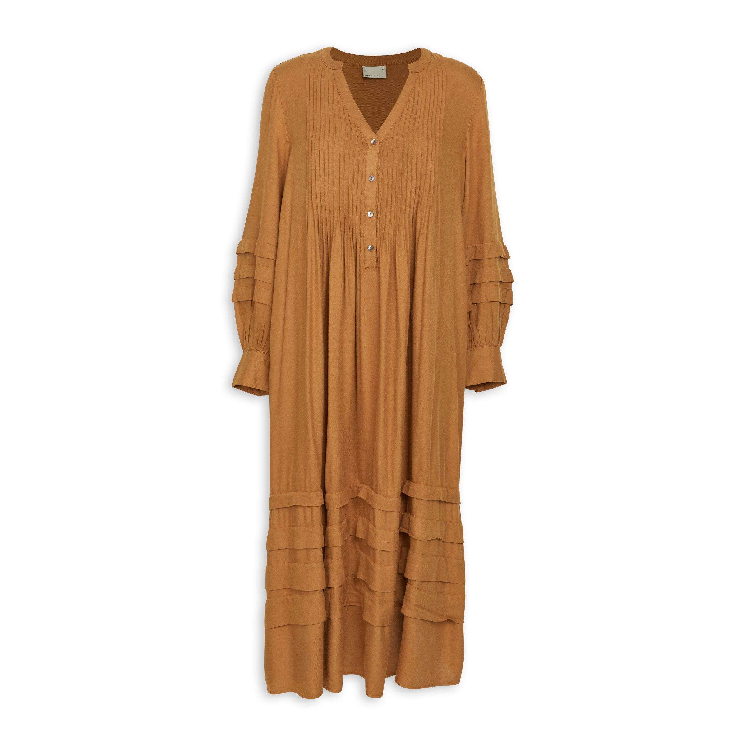 Brown A-line Dress (3201241)