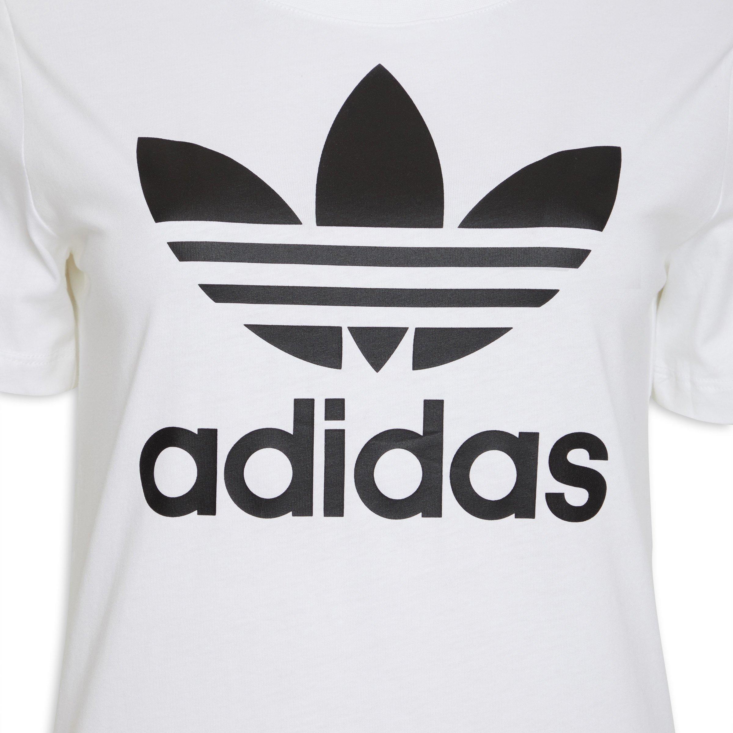 Adidas trefoil logo white best sale