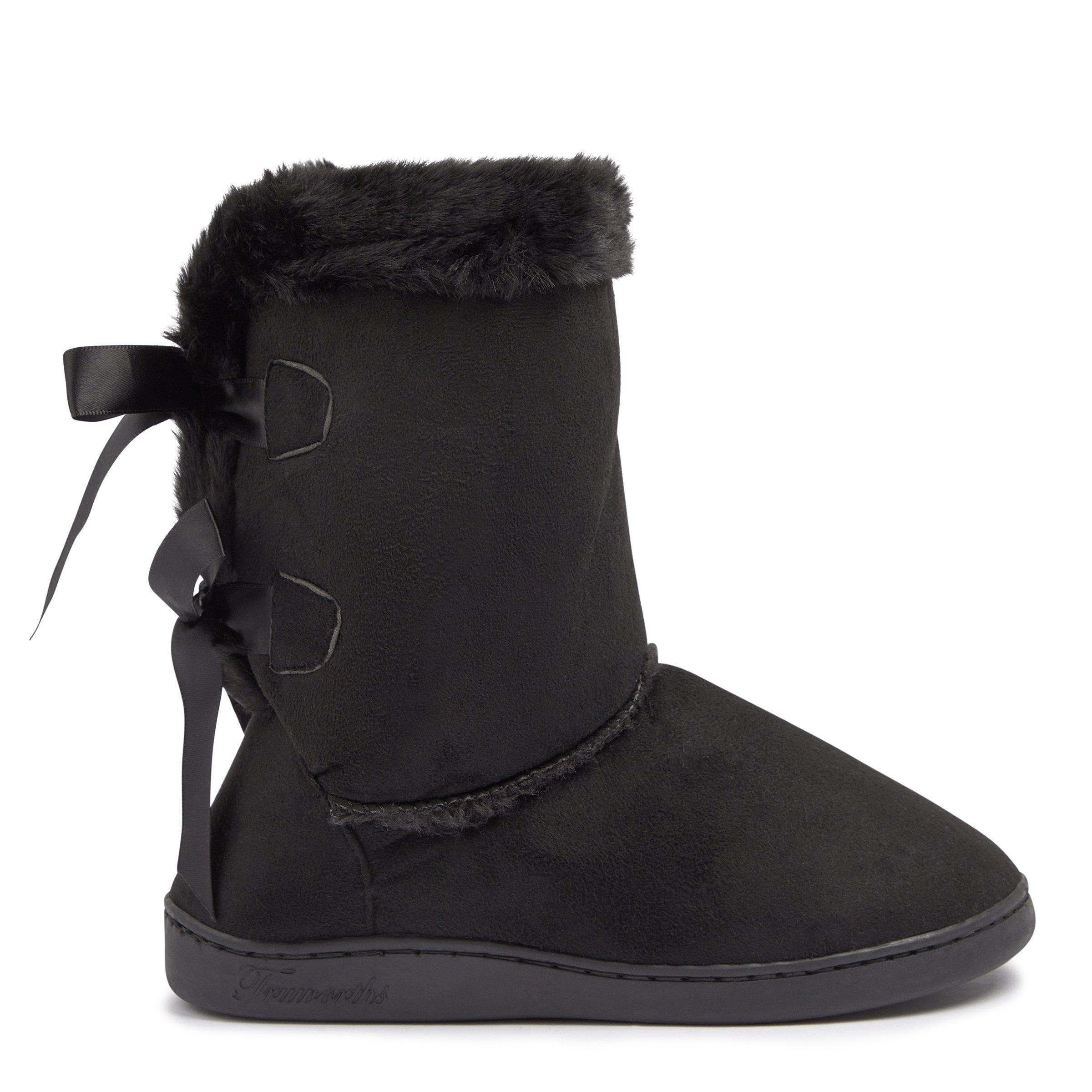 Black Boots with Criss Cross Detail (3201629) | Truworths