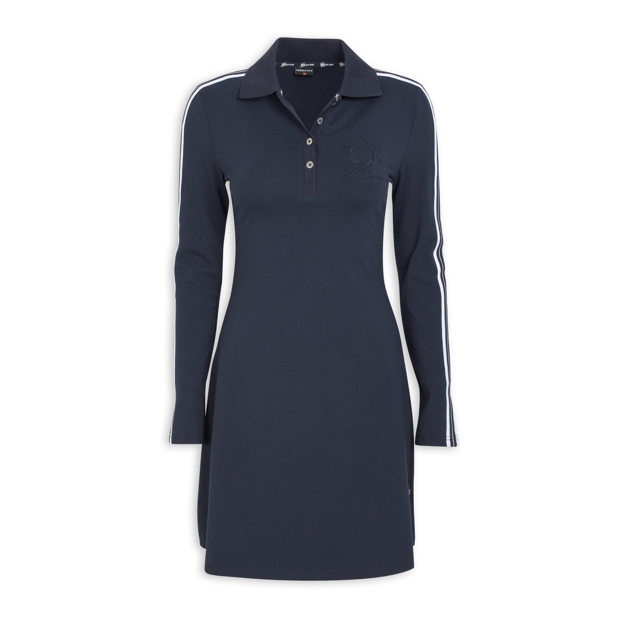 Navy Long Sleeve Bodycon Dress (3201960) | Identity
