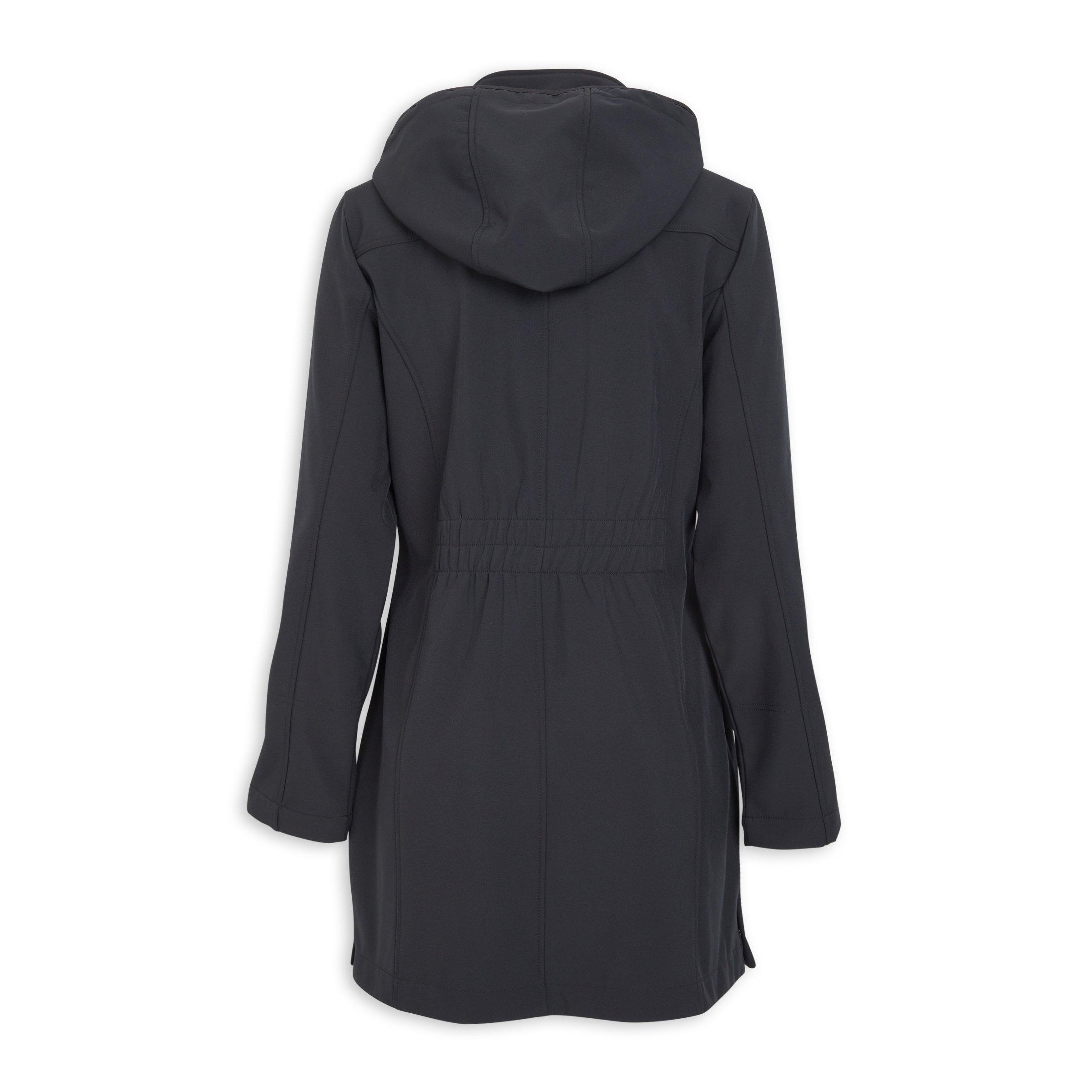 Black Long Softshell Jacket (3201971) | Daniel Hechter