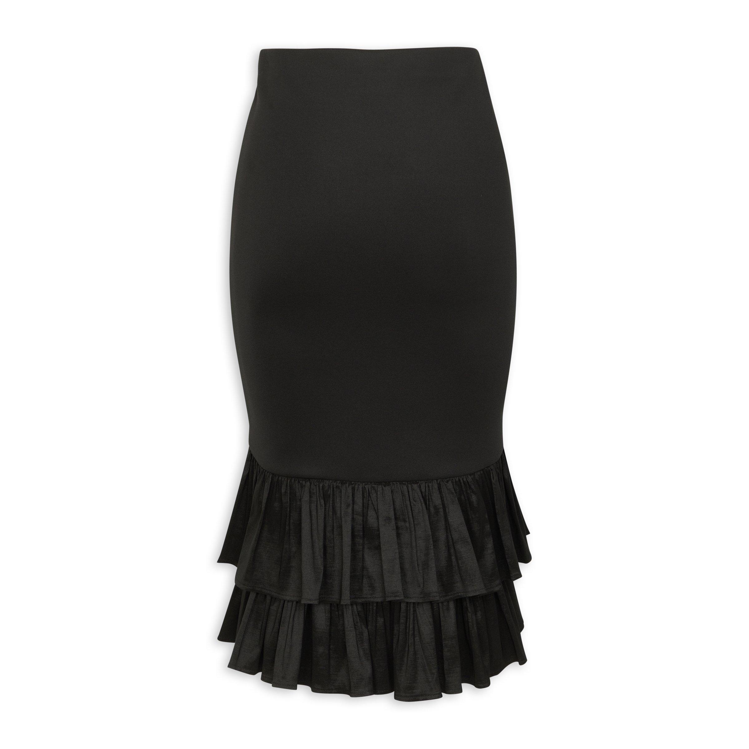 Black Tiered Skirt (3202110) | Identity