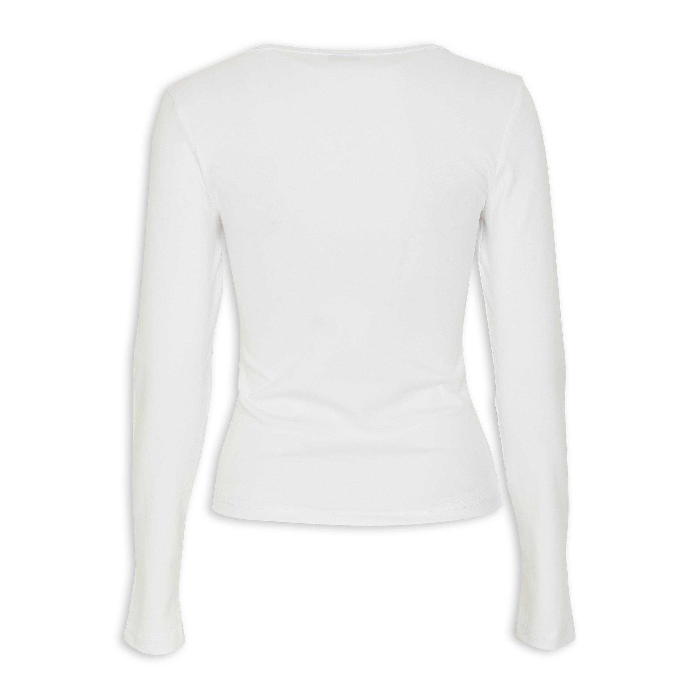White Long Sleeve T-shirt (3203008) | Identity