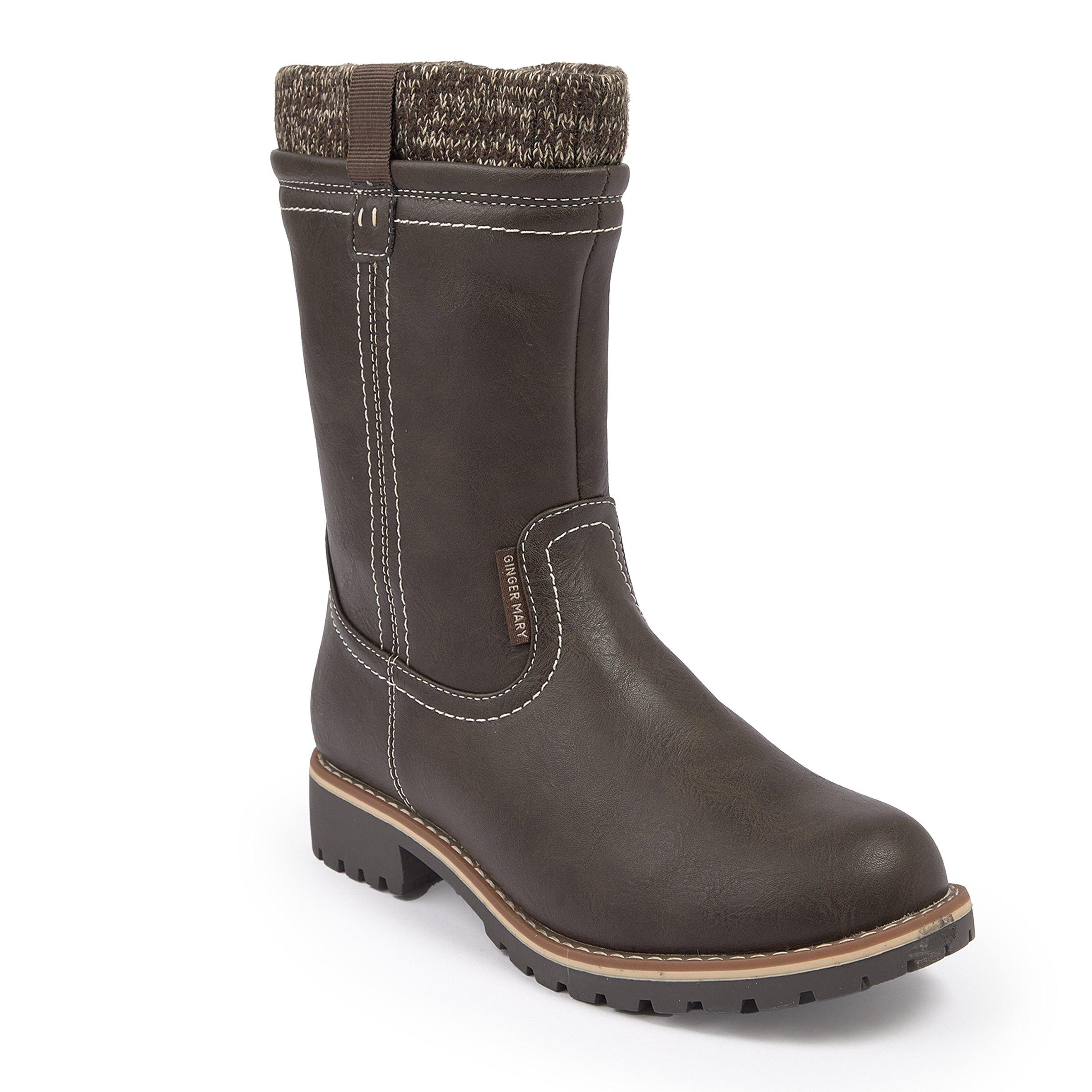 Brown Boots with Side Zip (3203108) | Ginger Mary