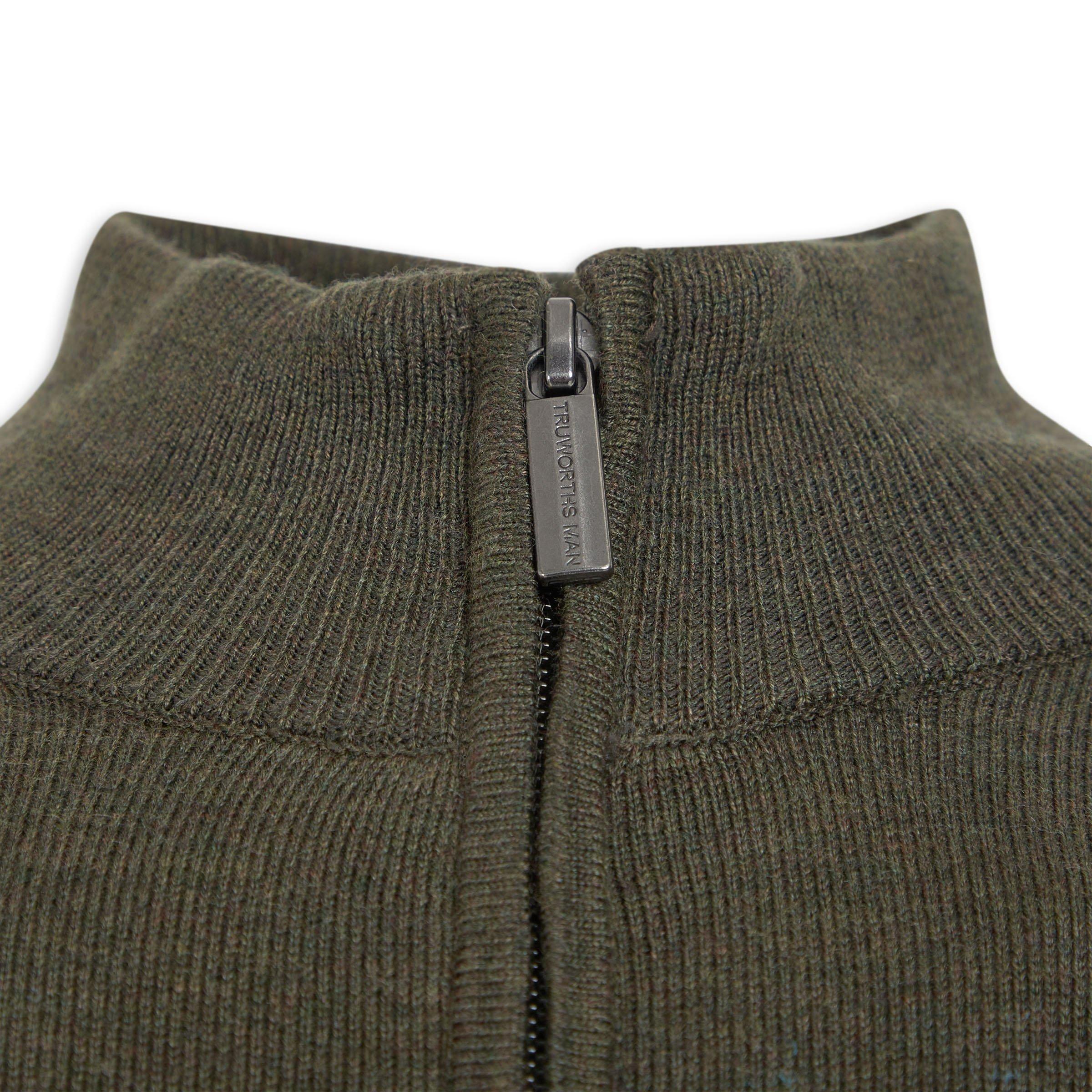 りー Green Quarter-zip Jersey (3203174) | Truworths Man