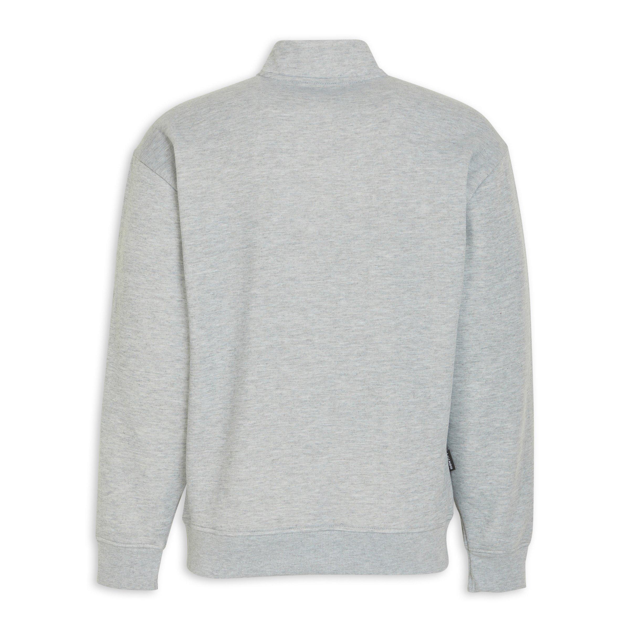 Grey Quarter-zip Sweat Top (3203579) | Identity