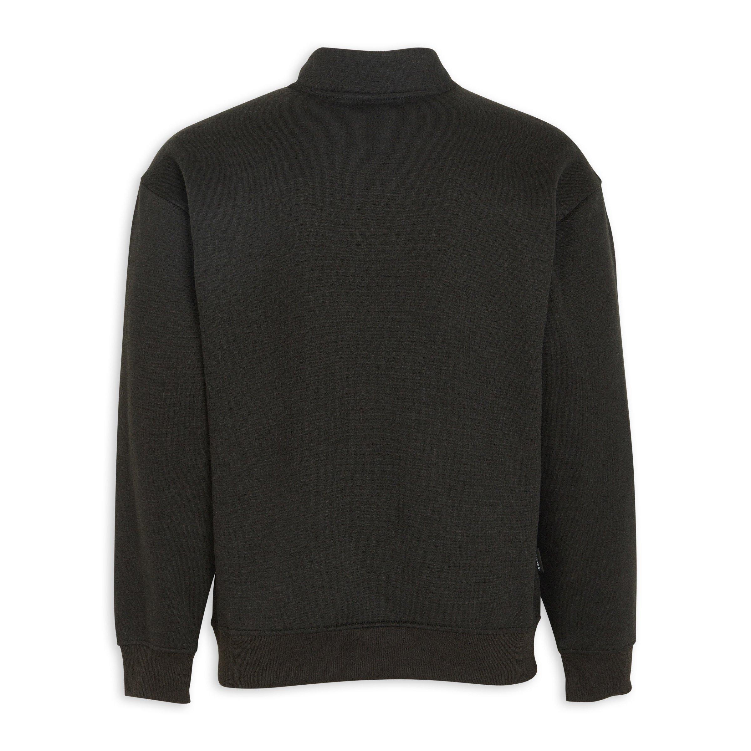 Black Quarter-zip Sweat Top (3203580) | Identity