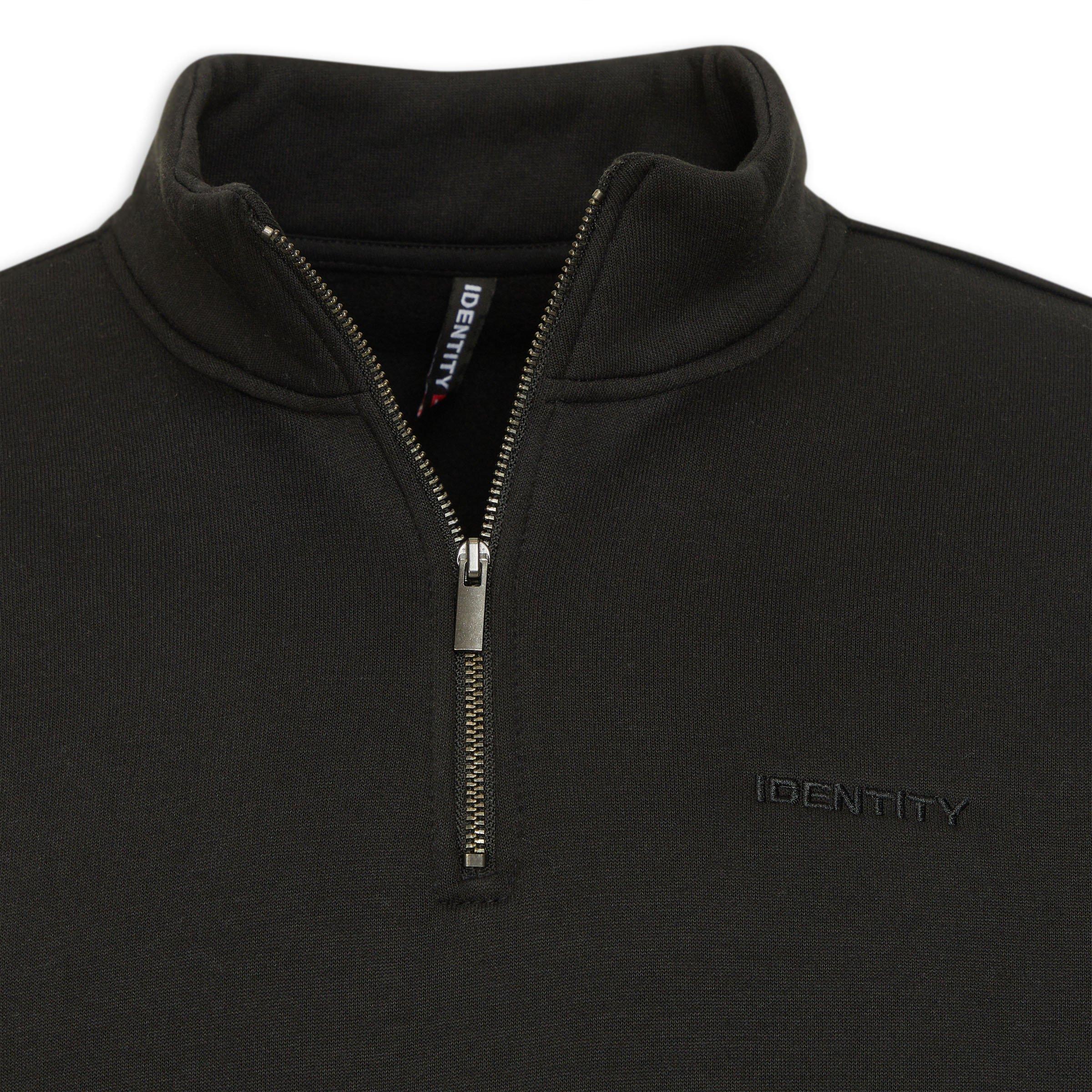 Black Quarter-zip Sweat Top (3203580) | Identity