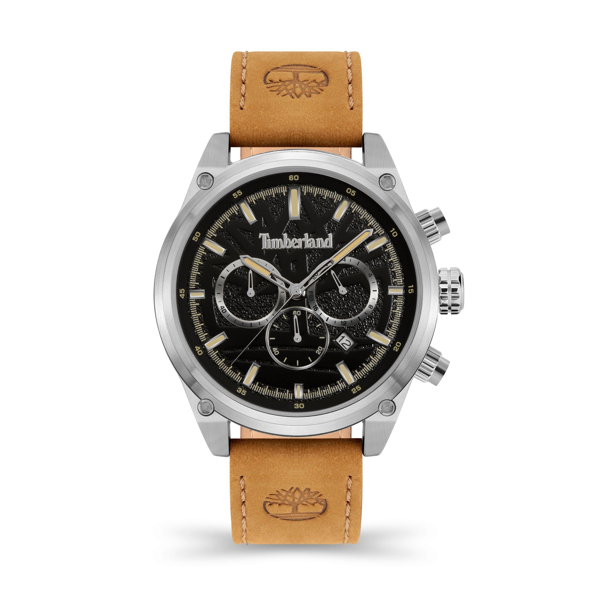 Tan Silver Chrono Watch (3203608) | Timberland