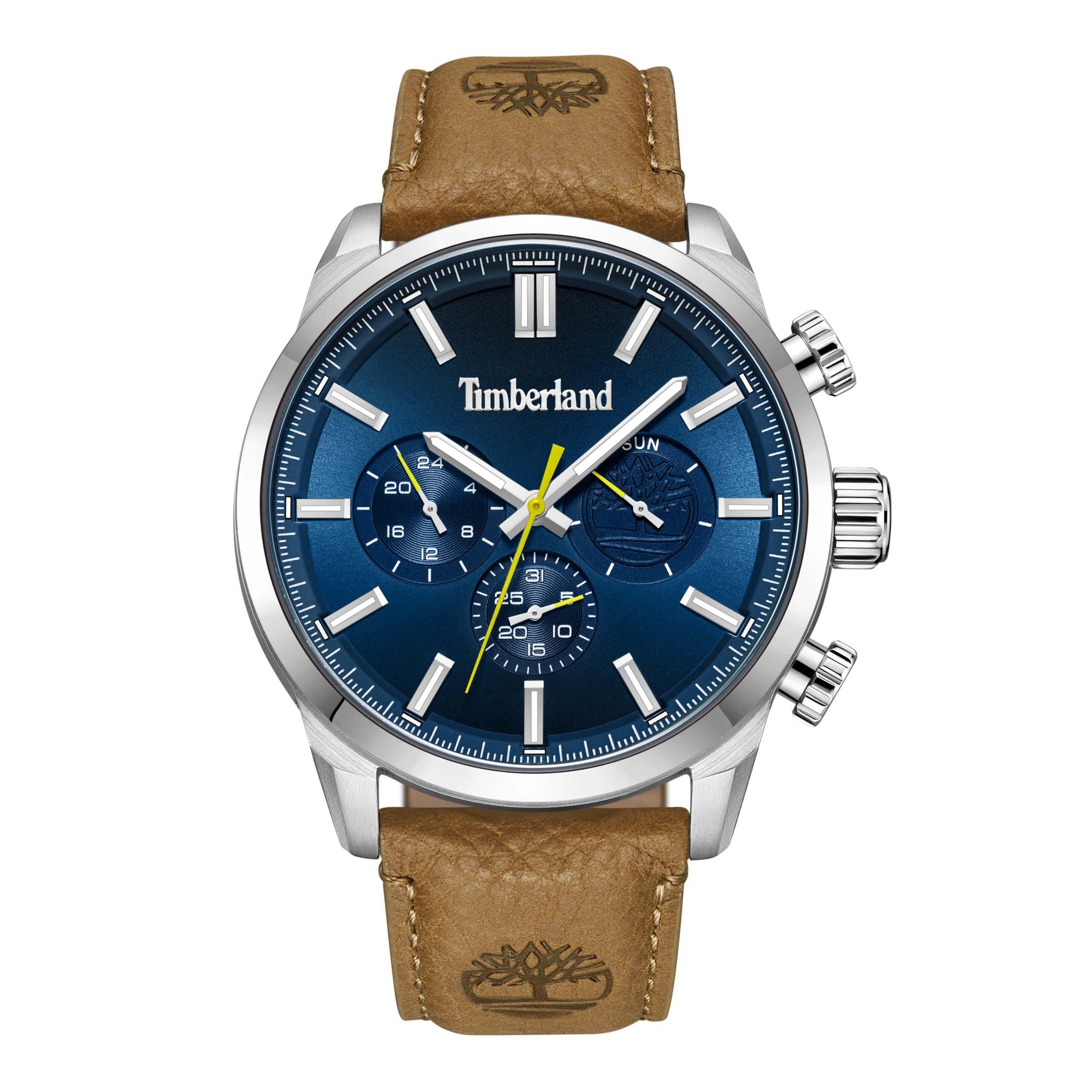Brown Leather Henniker II Watch 3203611 Timberland