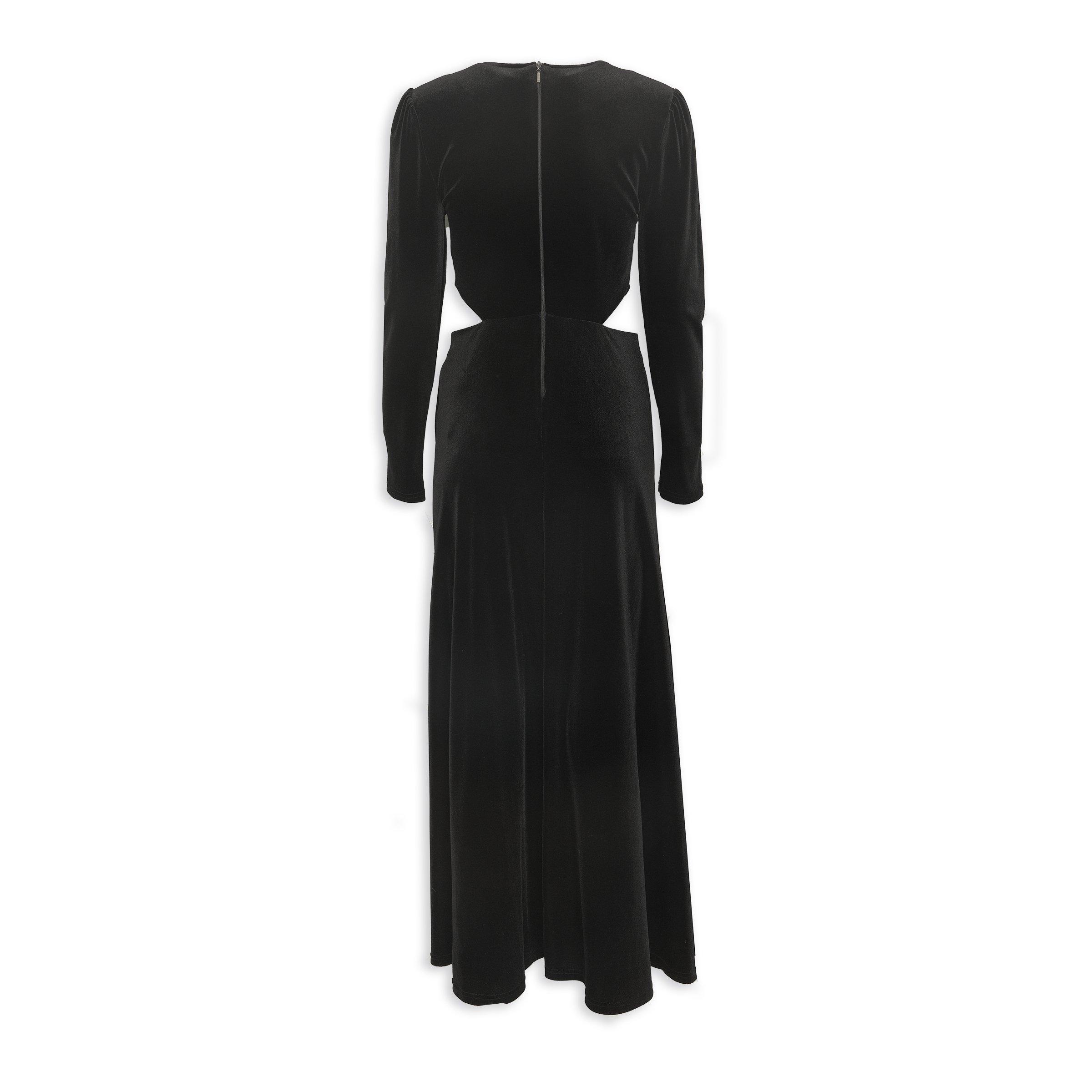 Black Column Dress with Waist Brooch (3203943) | Truworths