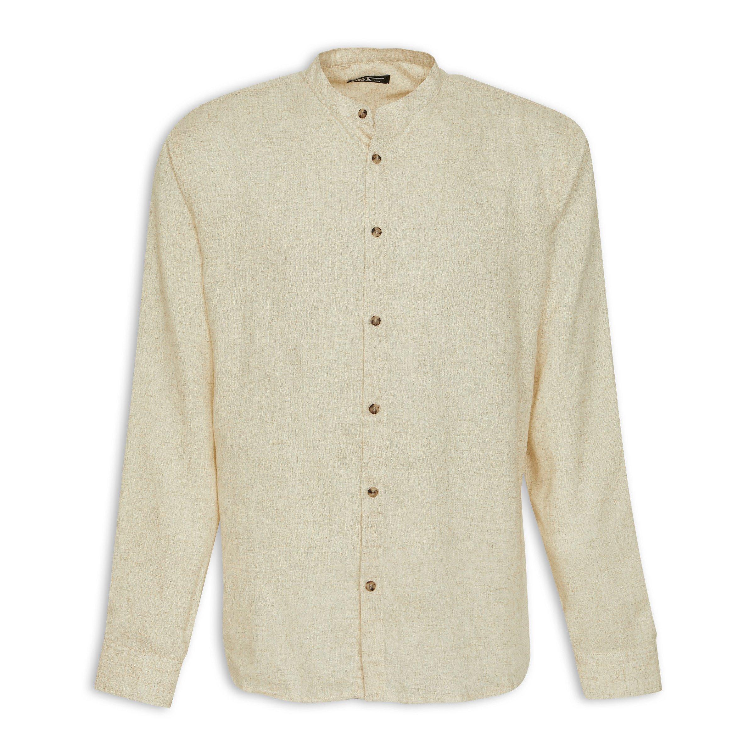 Stone Mandarin Shirt (3204770) | Port
