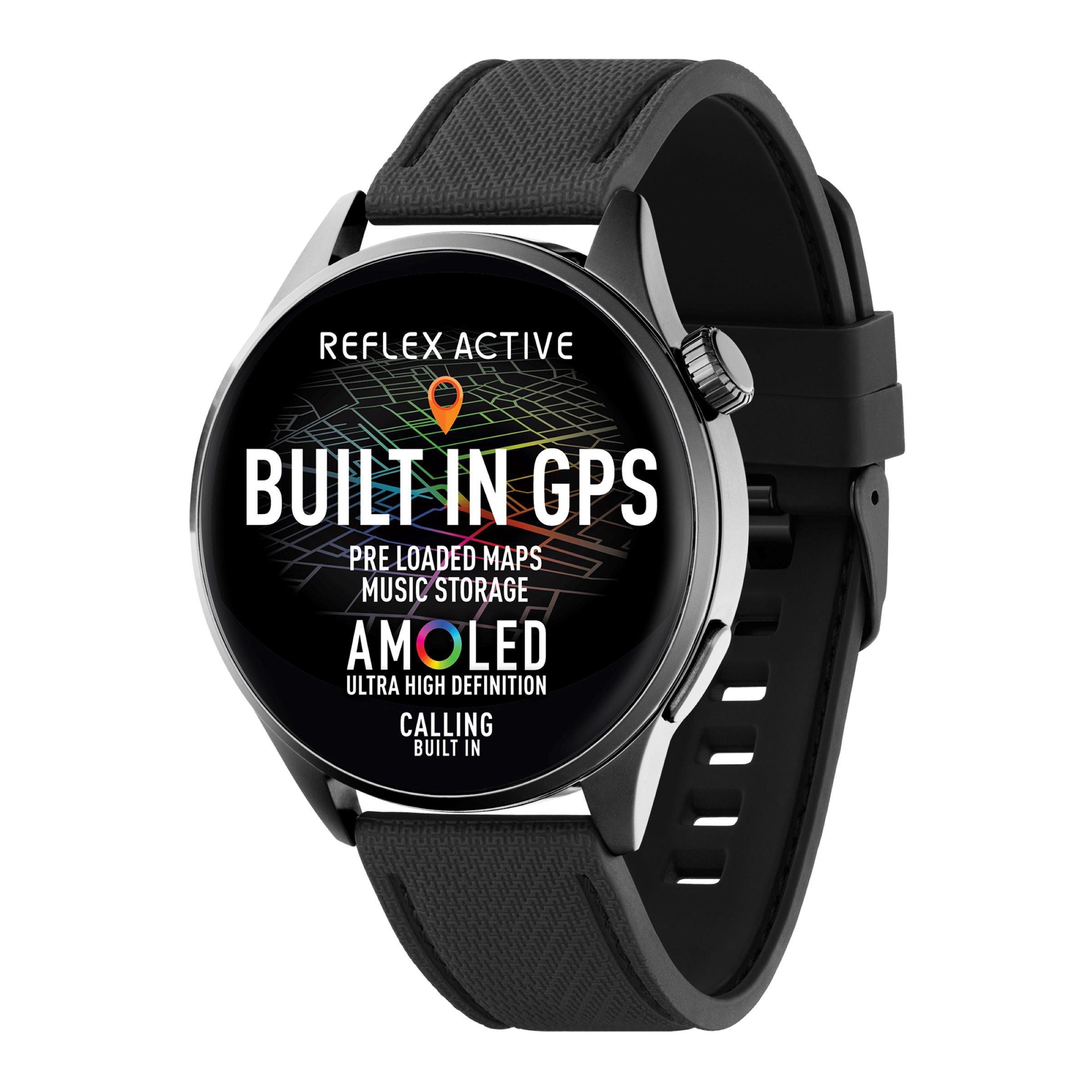 Black Silicone Series 45 Smart Watch 3204825 Reflex Active