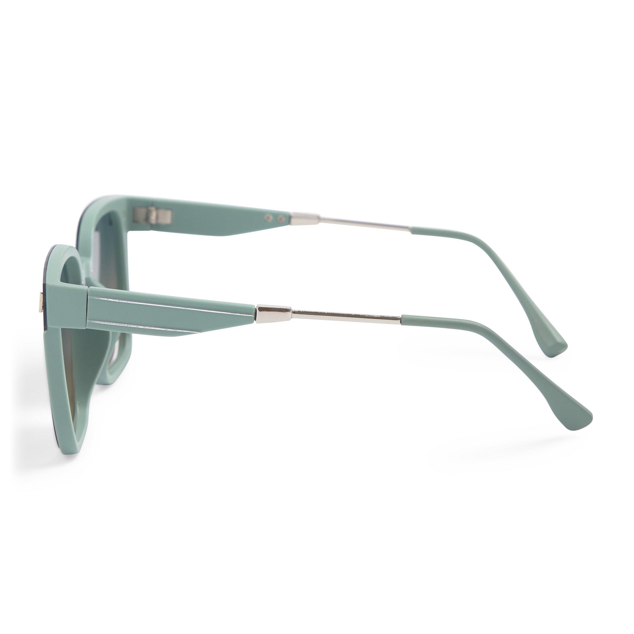 Solid Green Yellow Lens Sunglasses (3205505) | Birlin Mens Accessories