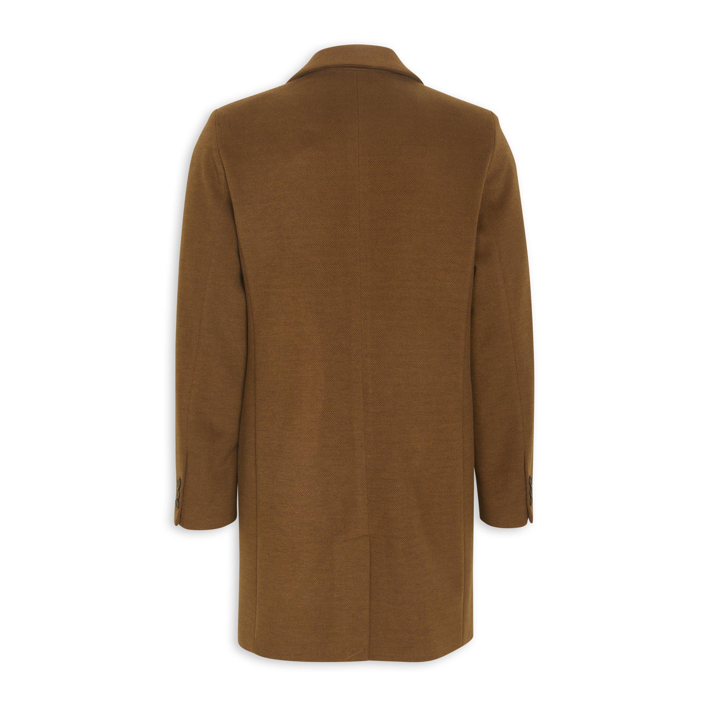 Tan Crombie Coat (3206080) | Daniel Hechter