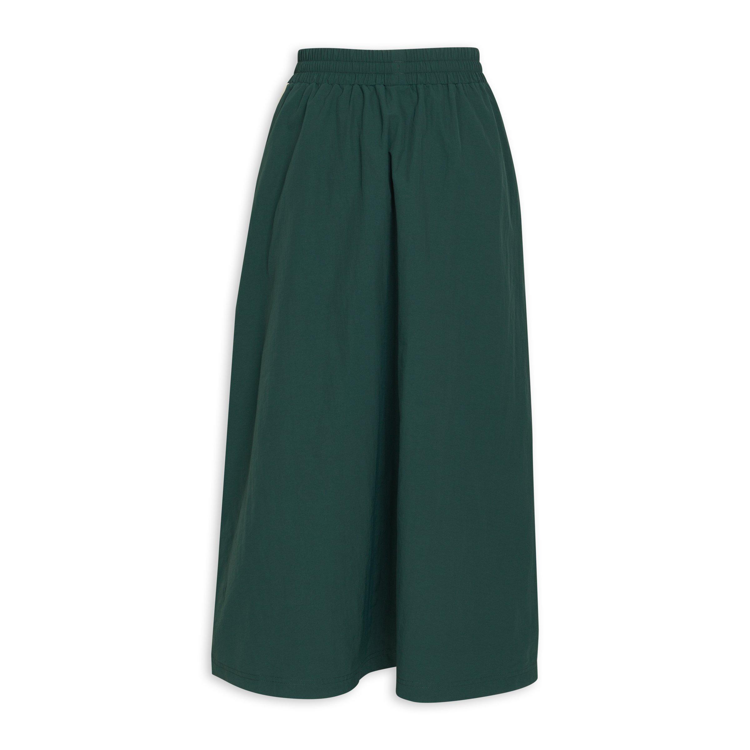 Green T7 Woven Midi Skirt (3206084) | Puma
