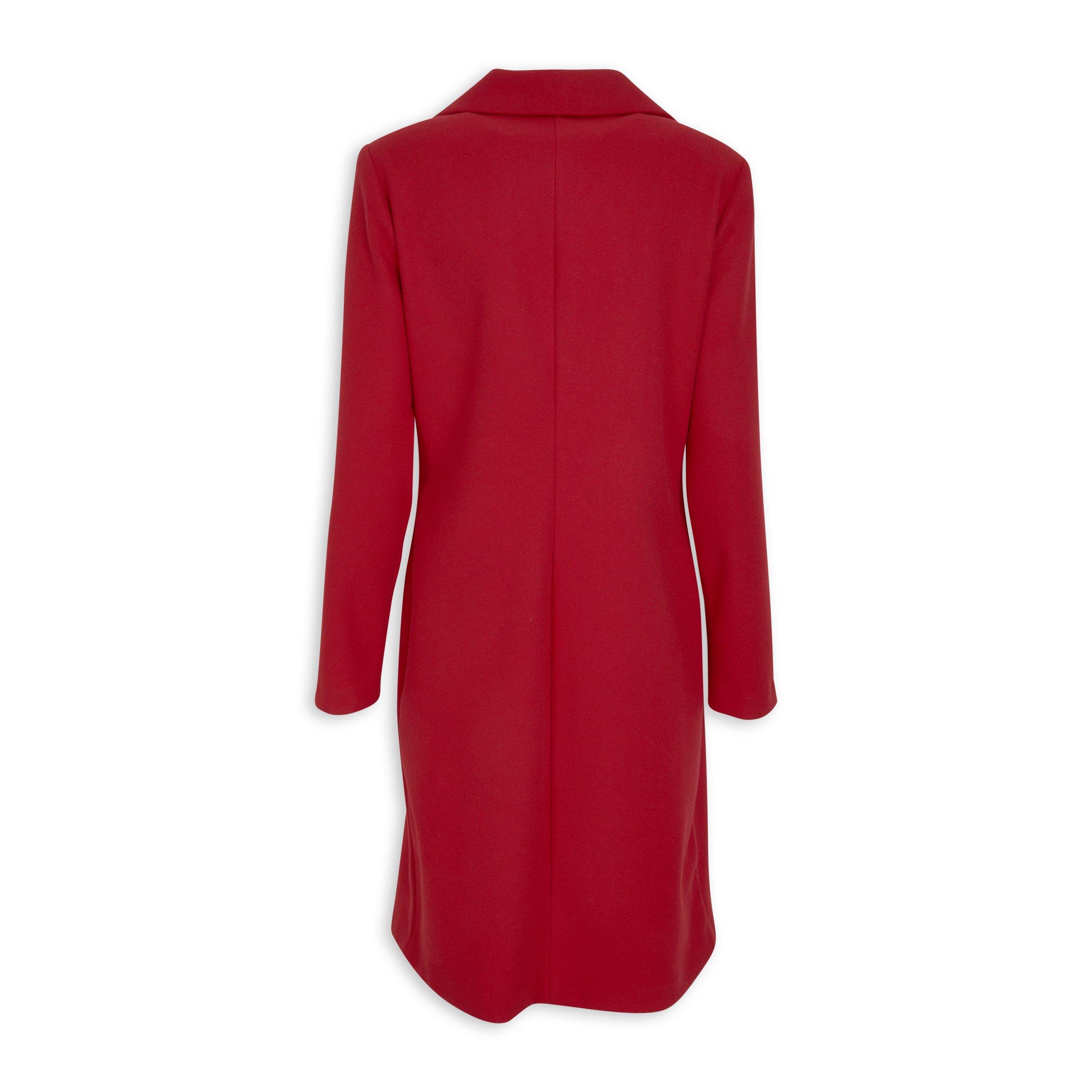 Red Melton Coat (3206172) | Identity X Sync