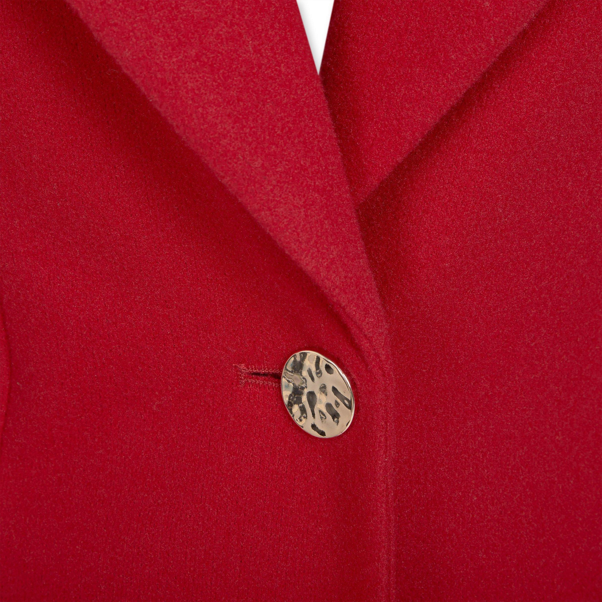 Red Melton Coat (3206172) | Identity X Sync