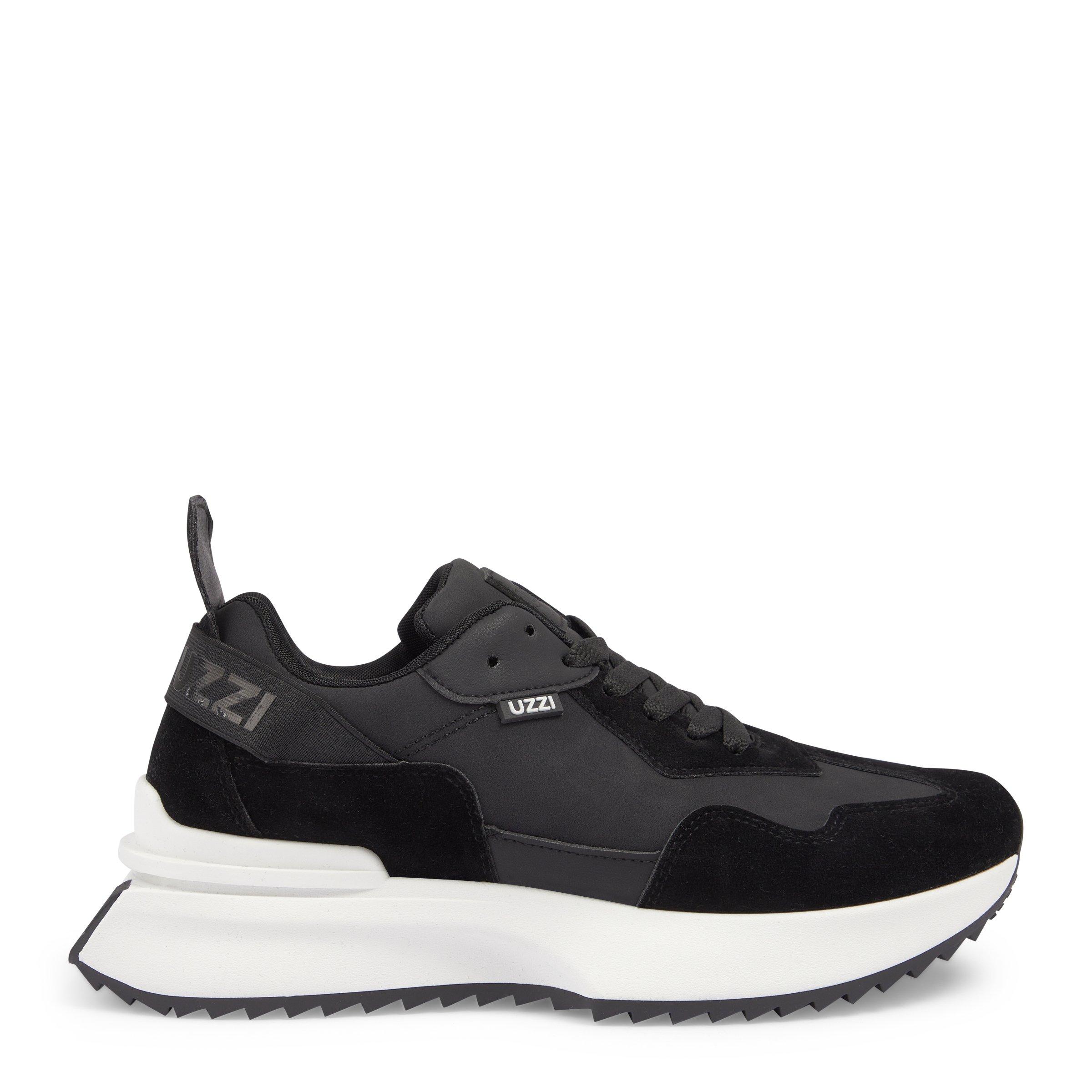 Black and Grey Runner Sneakers (3206458) | UZZI