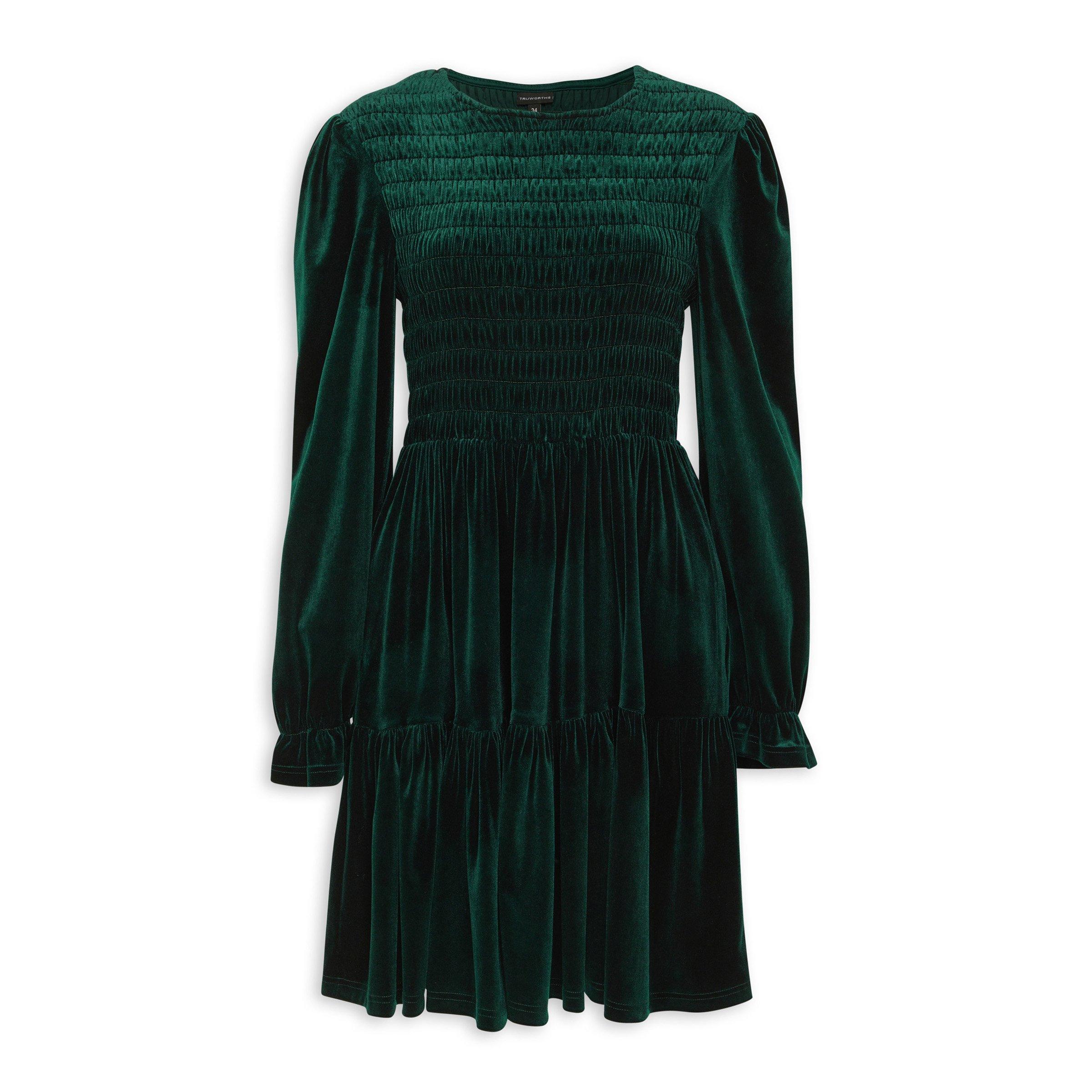 Emerald Green Tiered Dress (3206775)