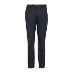 Navy Check Regular Fit Pants