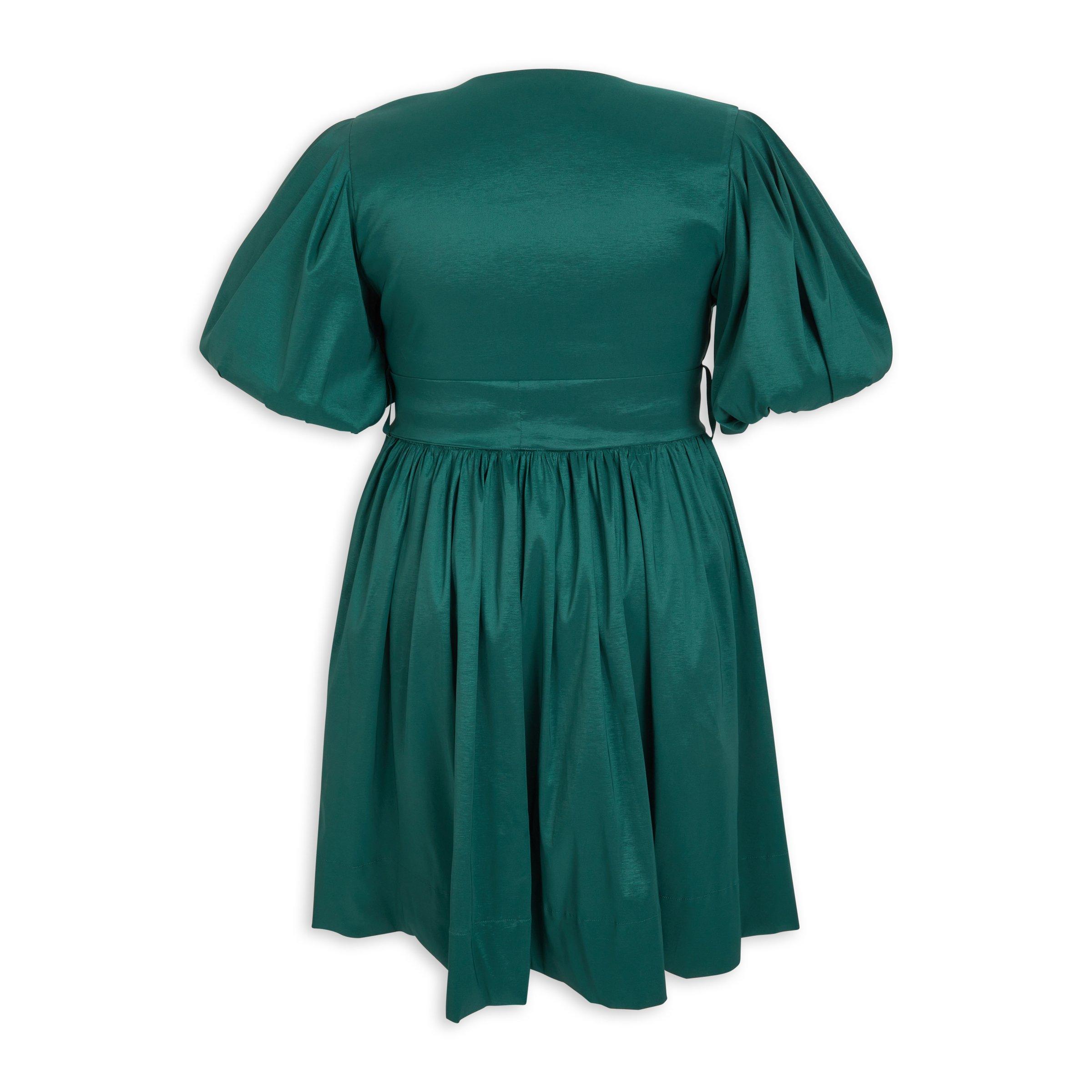 Green Plus Size Fit and Flare Dress (3207443) | Zeta