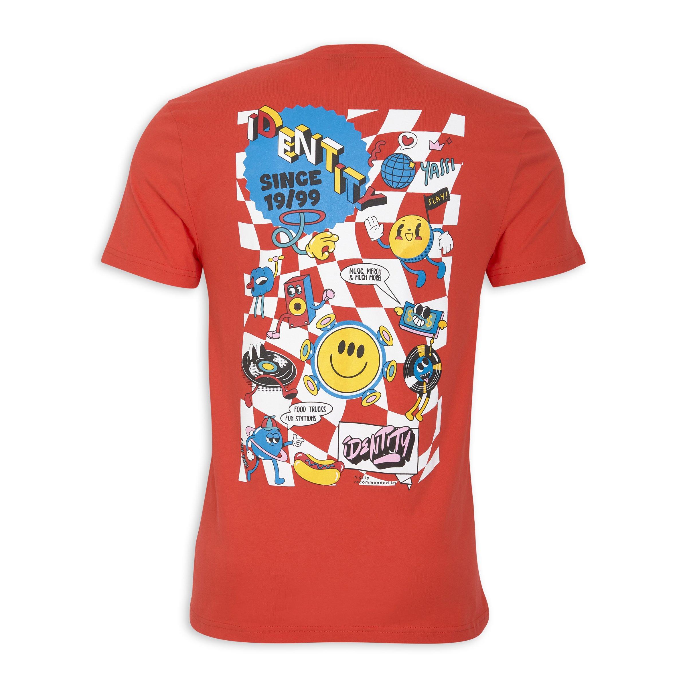Bright Orange Graphic T-shirt (3207555) | Identity