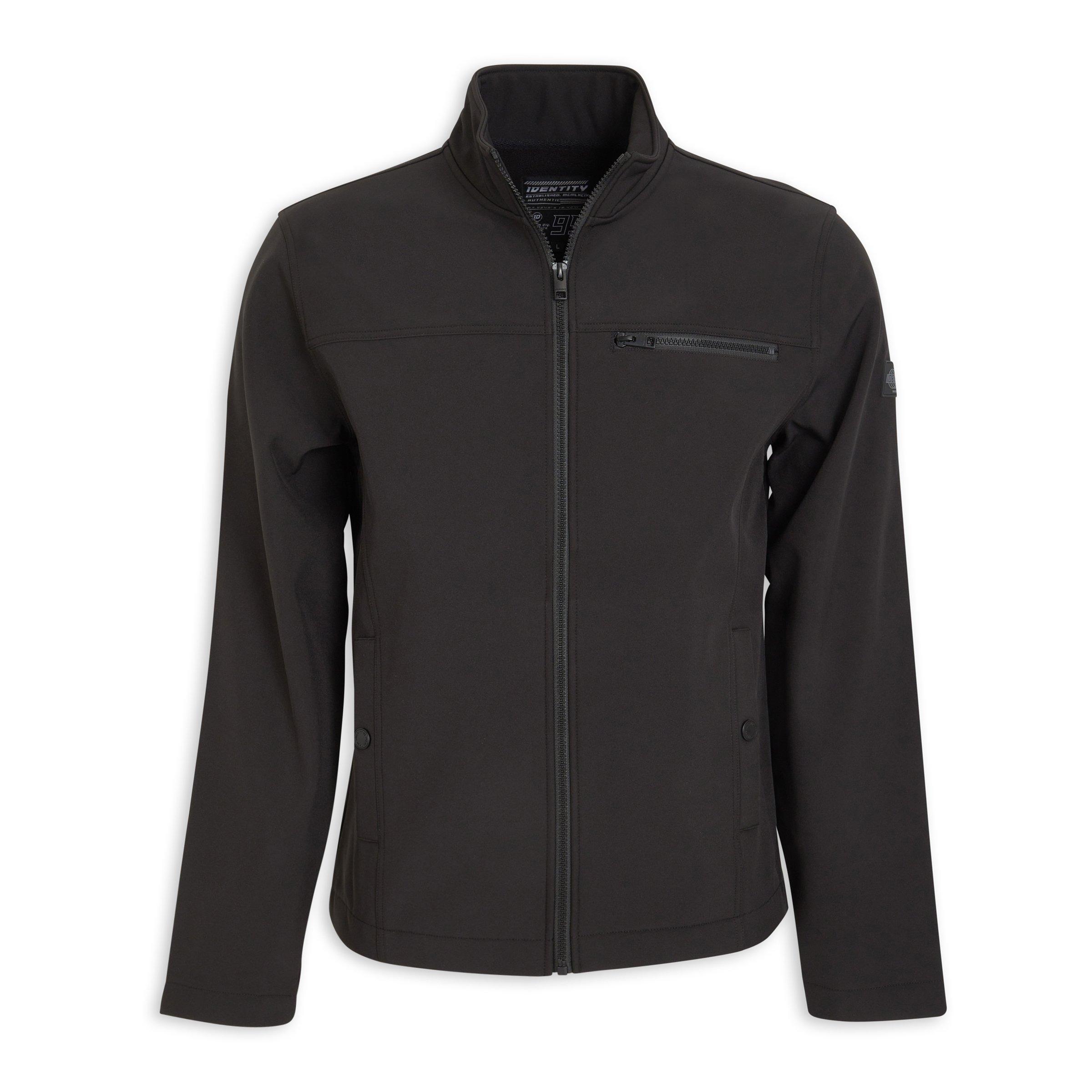 Black Zip-through Soft Shell Jacket (3207849) | Identity