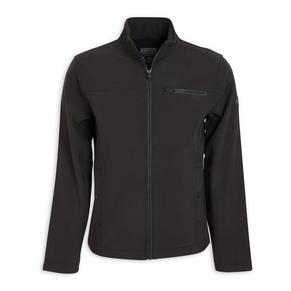 Black Zip-through Soft Shell Jacket