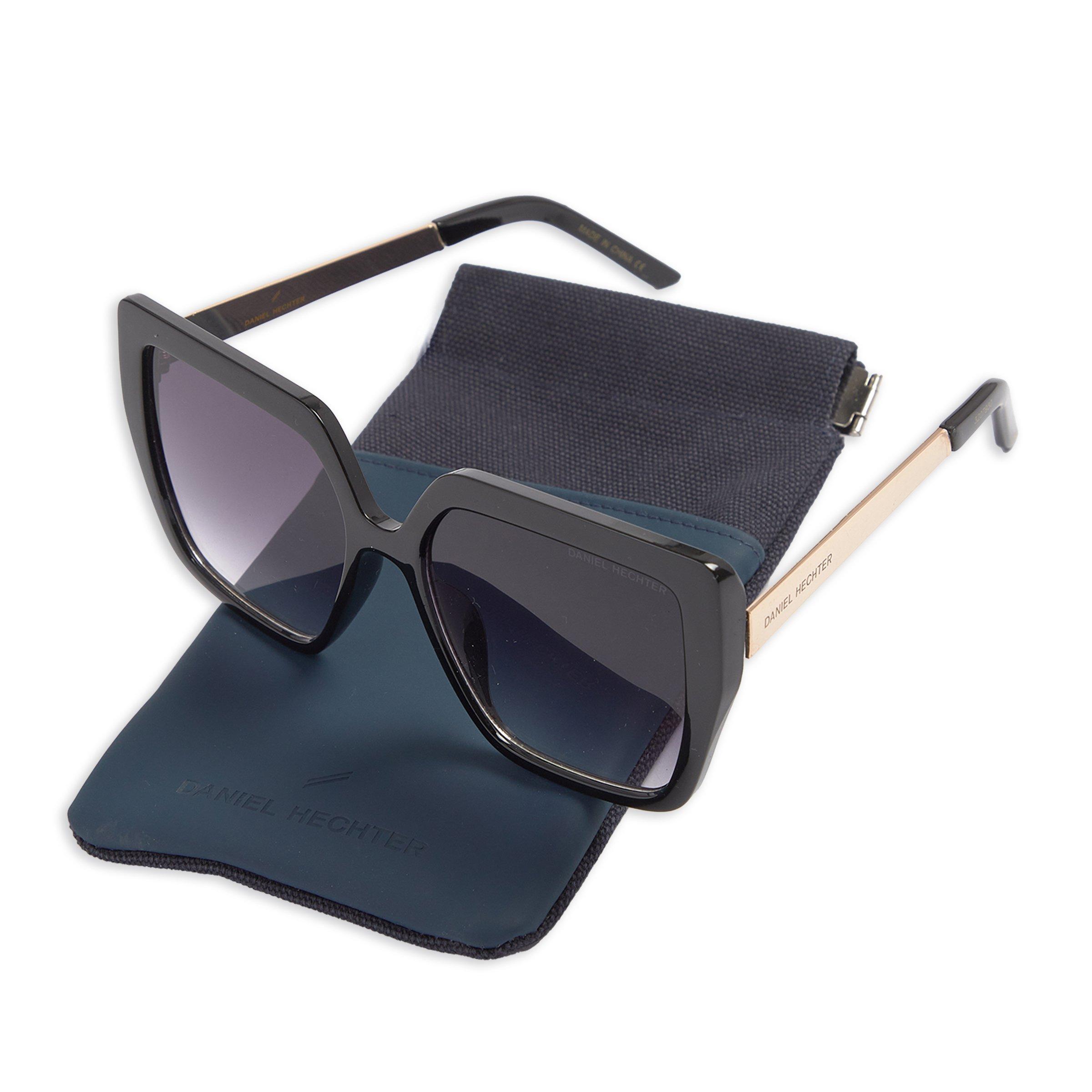 Black Cat-Eye Oversized Sunglasses (3207930) | Daniel Hechter