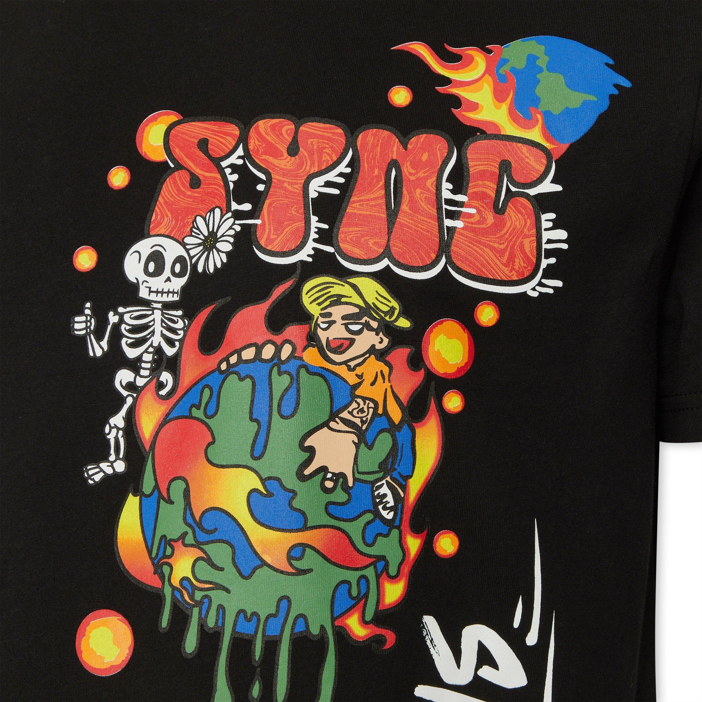 Black Graphic T-shirt (3208417) | Identity X Sync