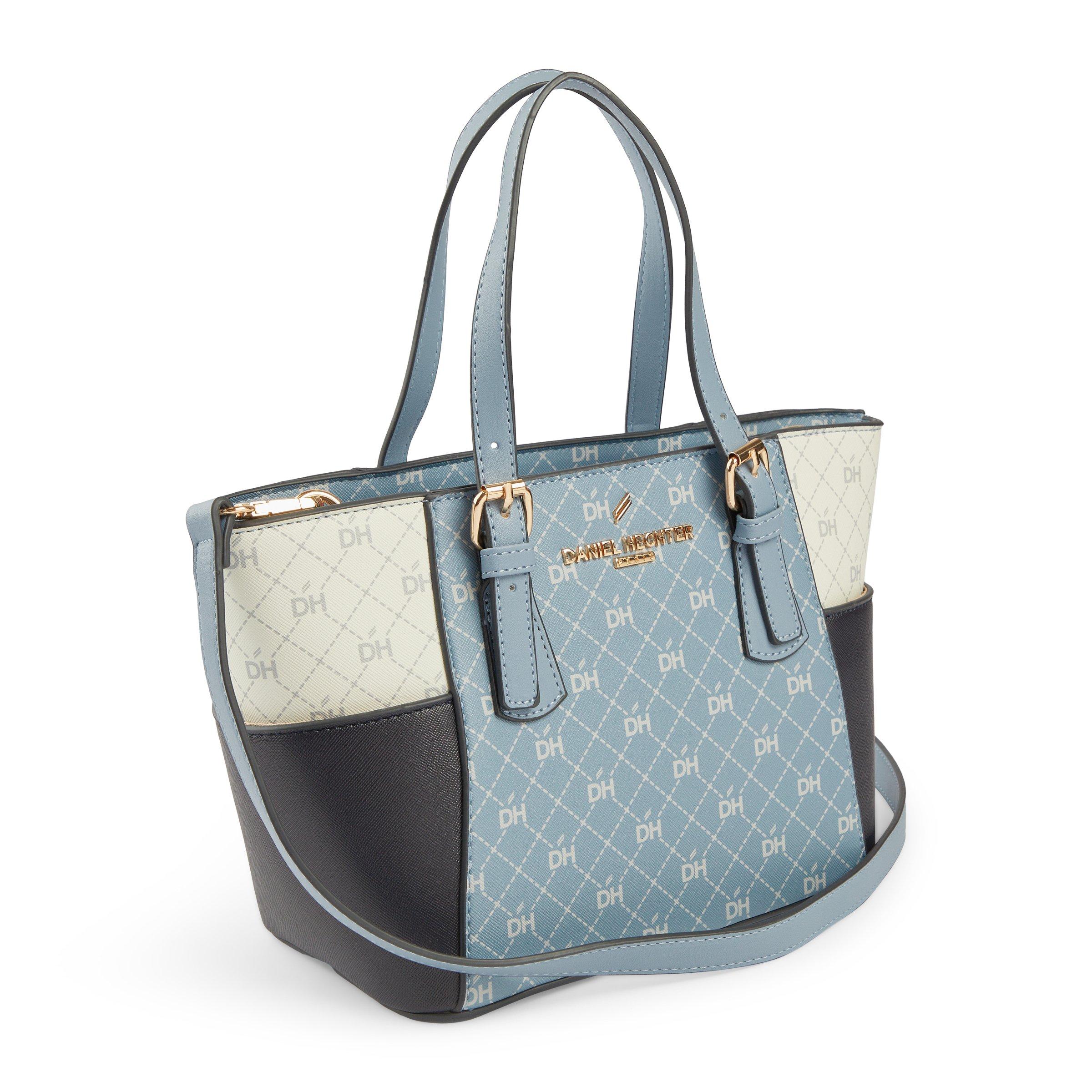 BIJOUX   TOTE 　BLUEGRAY SACLASSY Women's Genuine Leather Tote Handbag - Spacious and