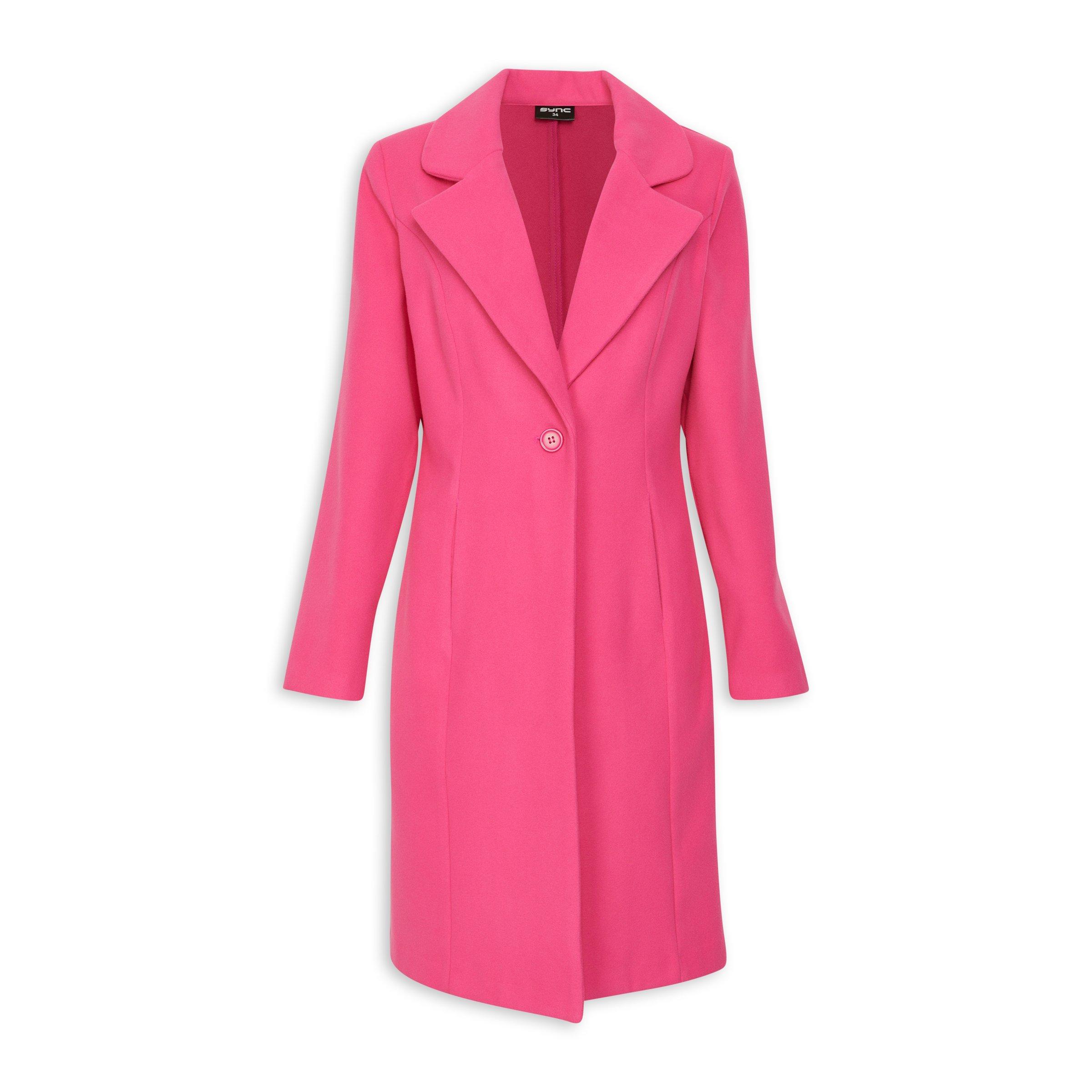 Pink Melton Coat (3208462) | Identity X Sync