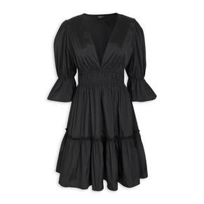 flared dress crossword clue 5 letters Modern Colorblock Panel Flared Dress main image 0