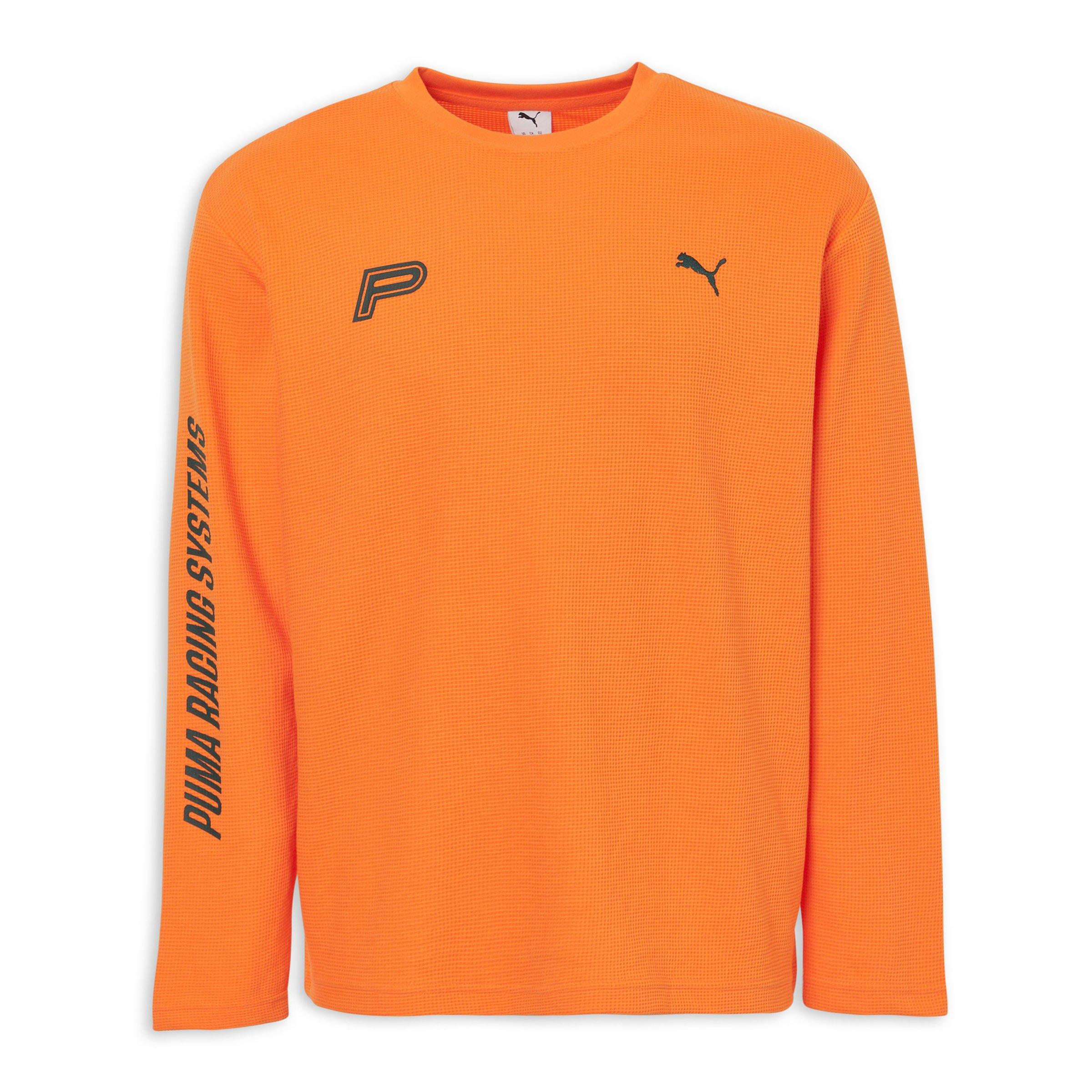 ミュージシャン LONG SLEEVE TEE Orange Waffle Relaxed Long Sleeve Tee (3208652) | Puma