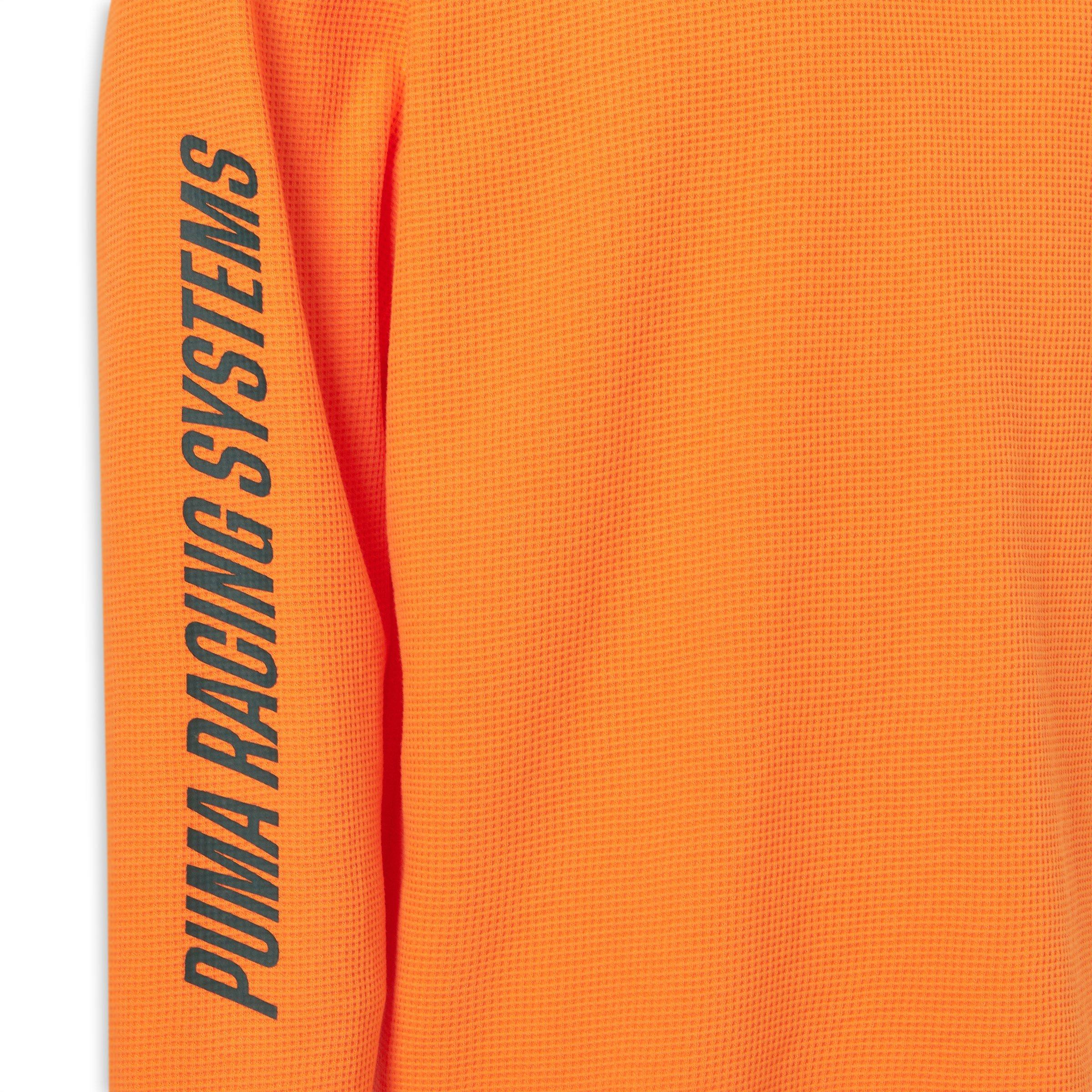 Orange Waffle Relaxed Long Sleeve Tee (3208652) | Puma