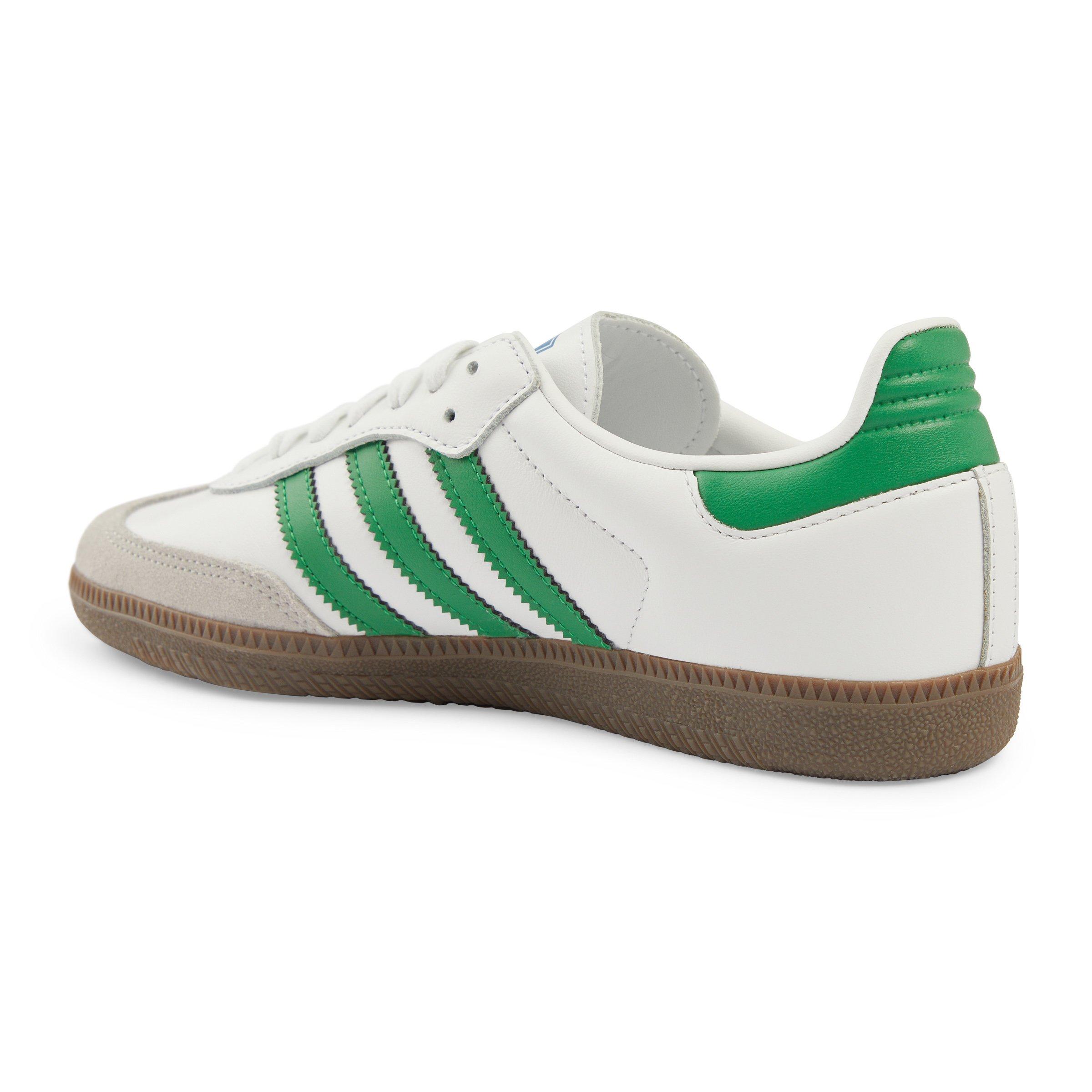 White and Green Samba OG Sneakers (3208728) | Adidas