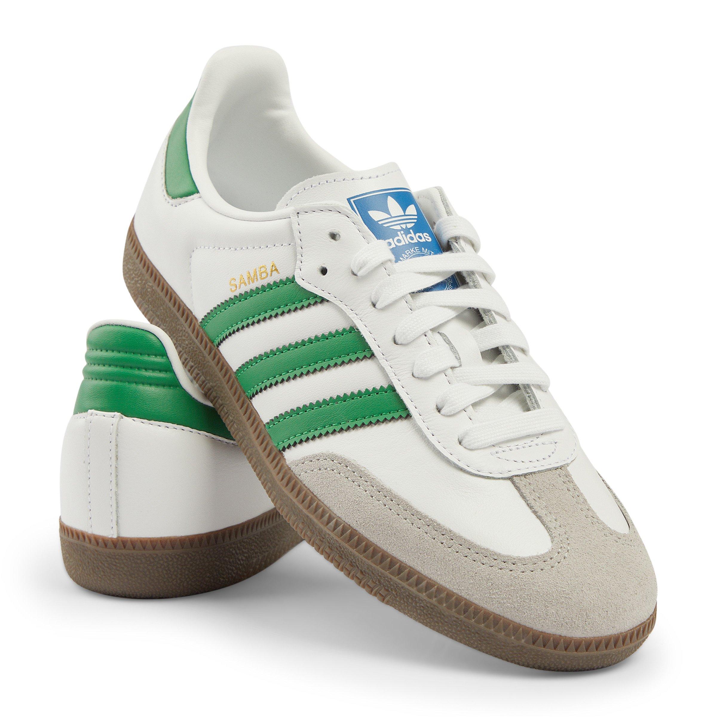 adidas gazelle silver green womens Women's adidas Samba OG Cream White/Collegiate Green / 6 main image 0