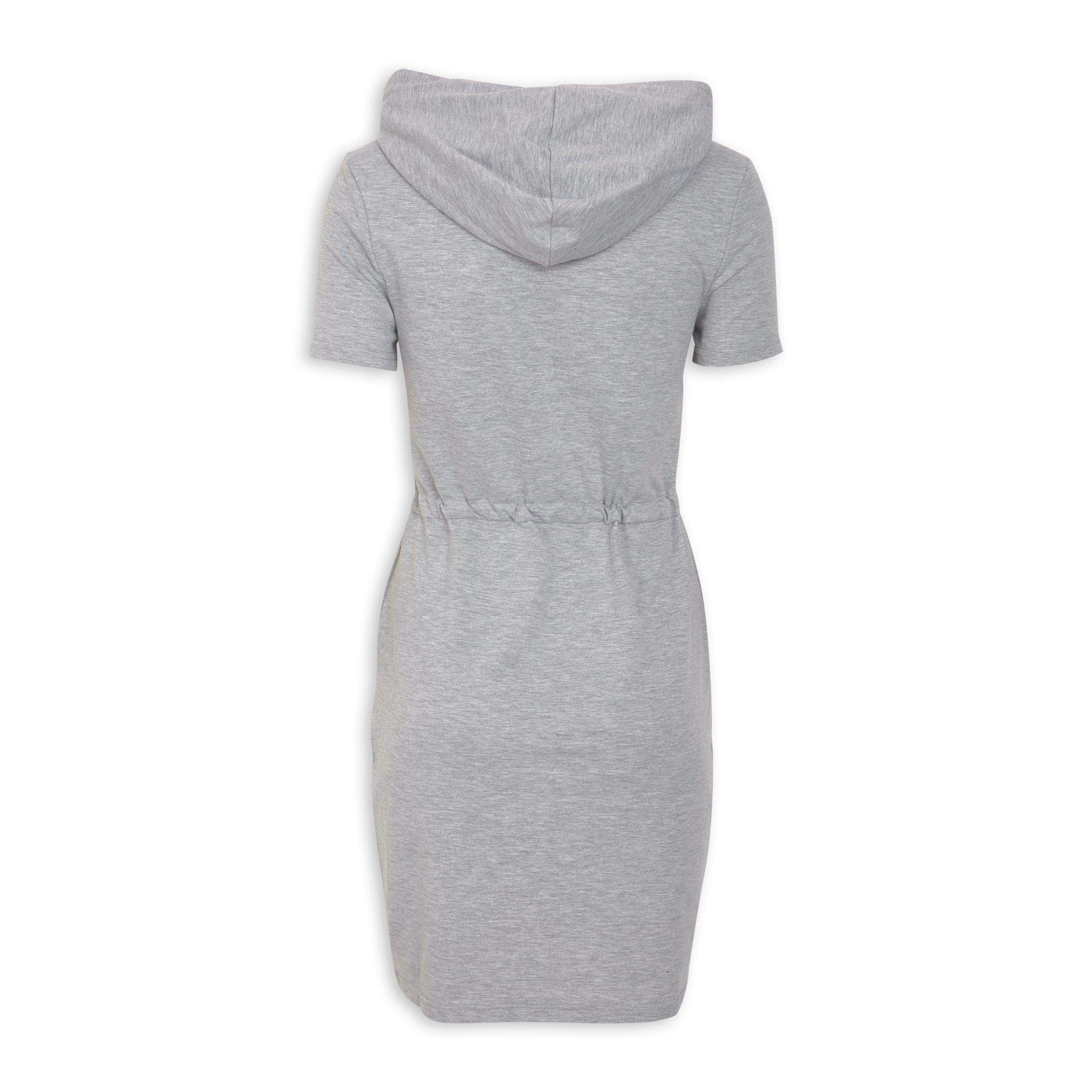 Grey Hooded Sporty Dress (3208820) | Identity