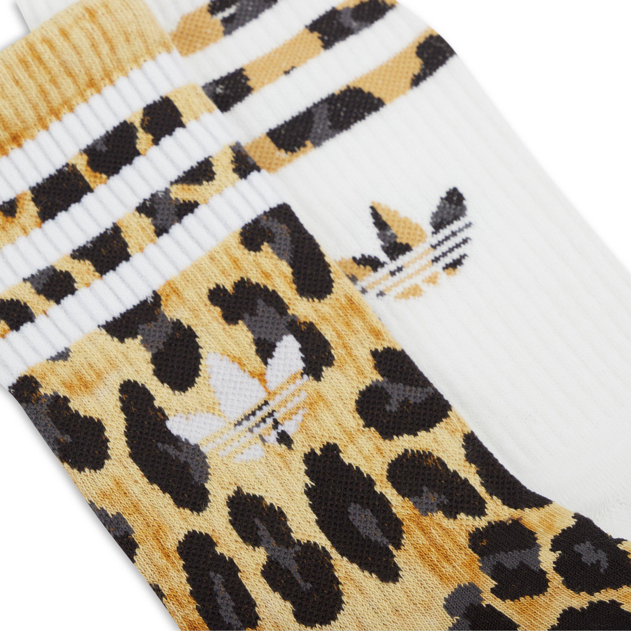 Black 2 Pack Leopard Crew Socks (3208873) | Adidas