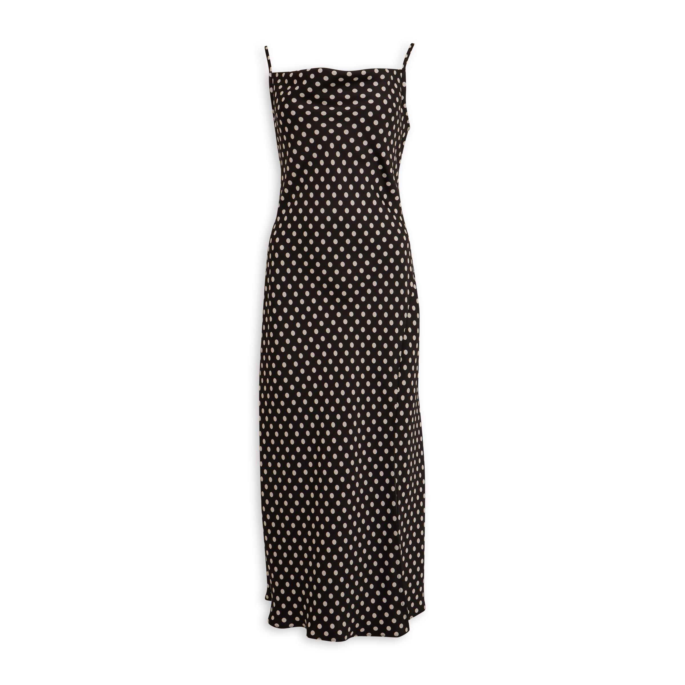Black and White Polka Dot Slip Dress (3209007) | Identity