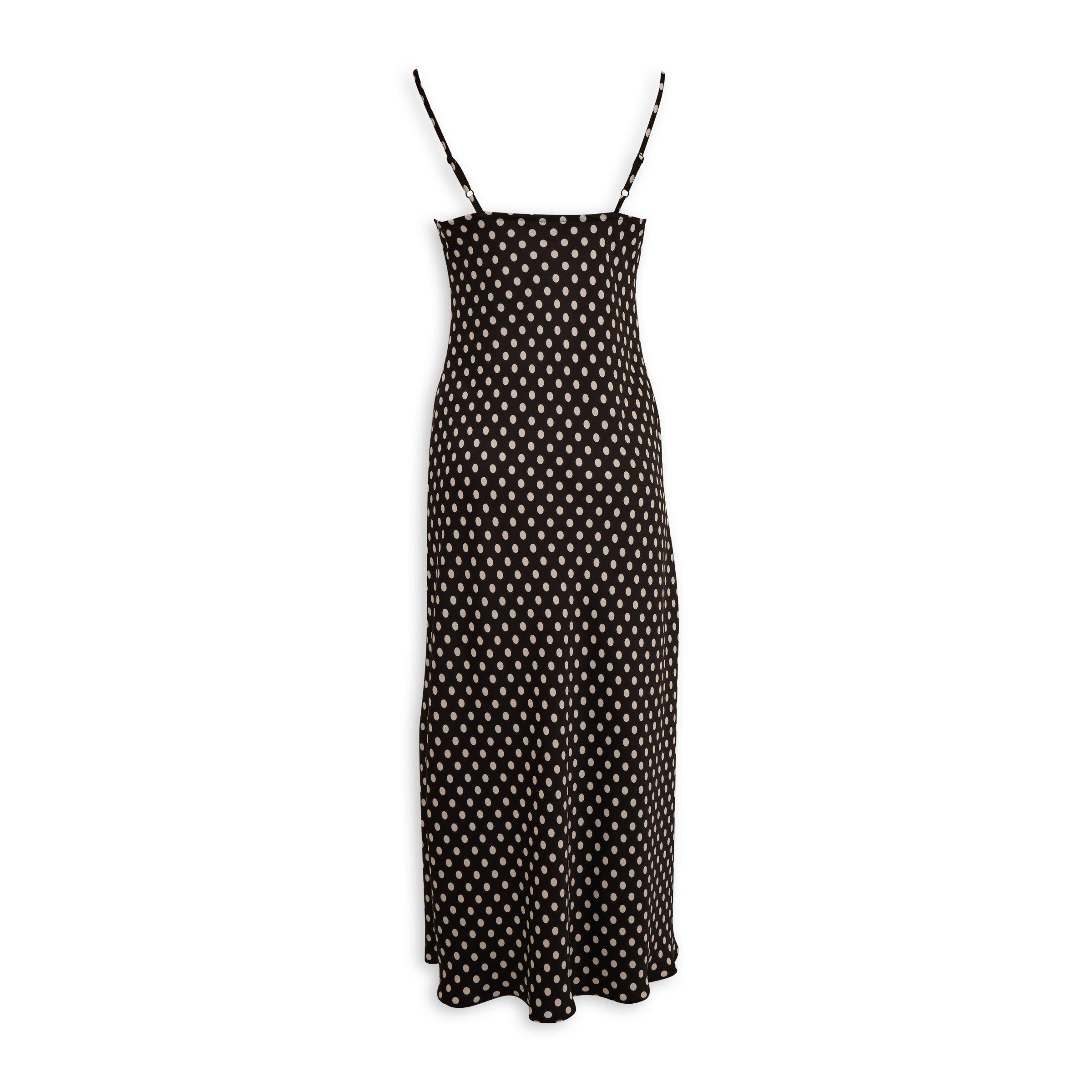 Black and White Polka Dot Slip Dress (3209007) | Identity