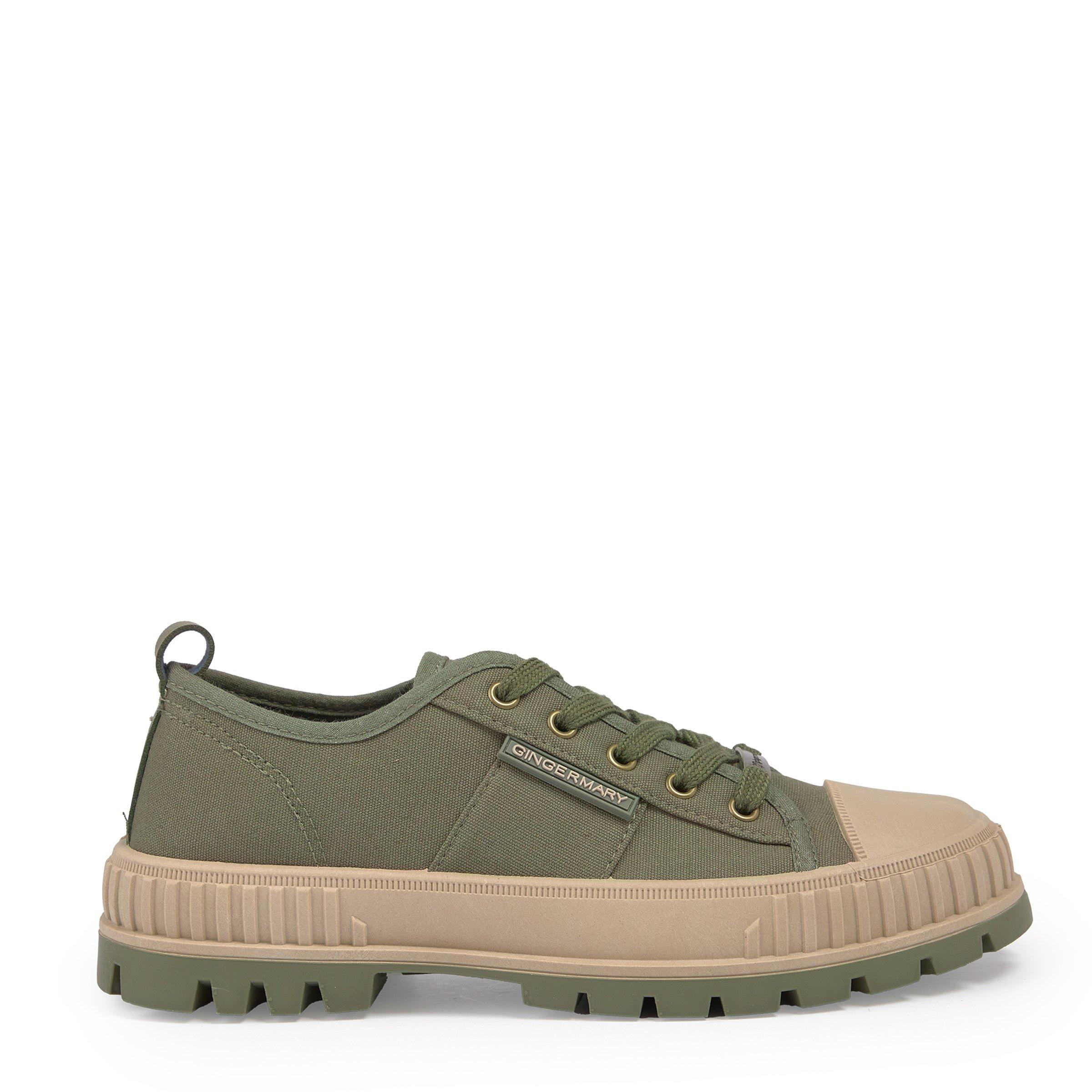 Khaki Green Chunky Sneakers (3209207) | Ginger Mary