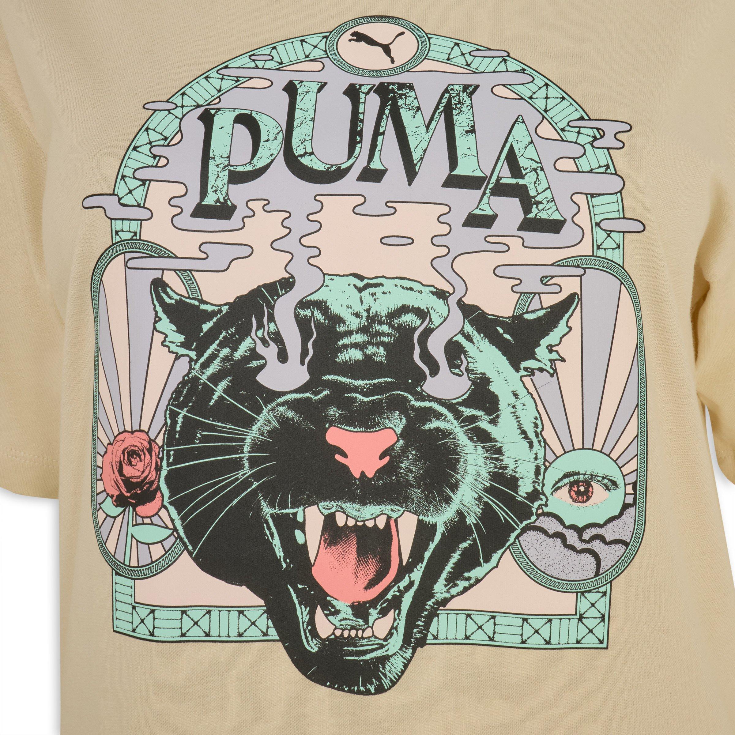 Beige Graphic Fest Boxy Tshirt (3209340) | Puma