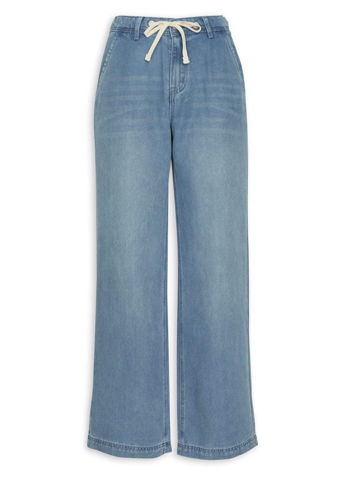 Blue Wide Leg Jeans with Drawstrings (3209367) | OUTBACK RED