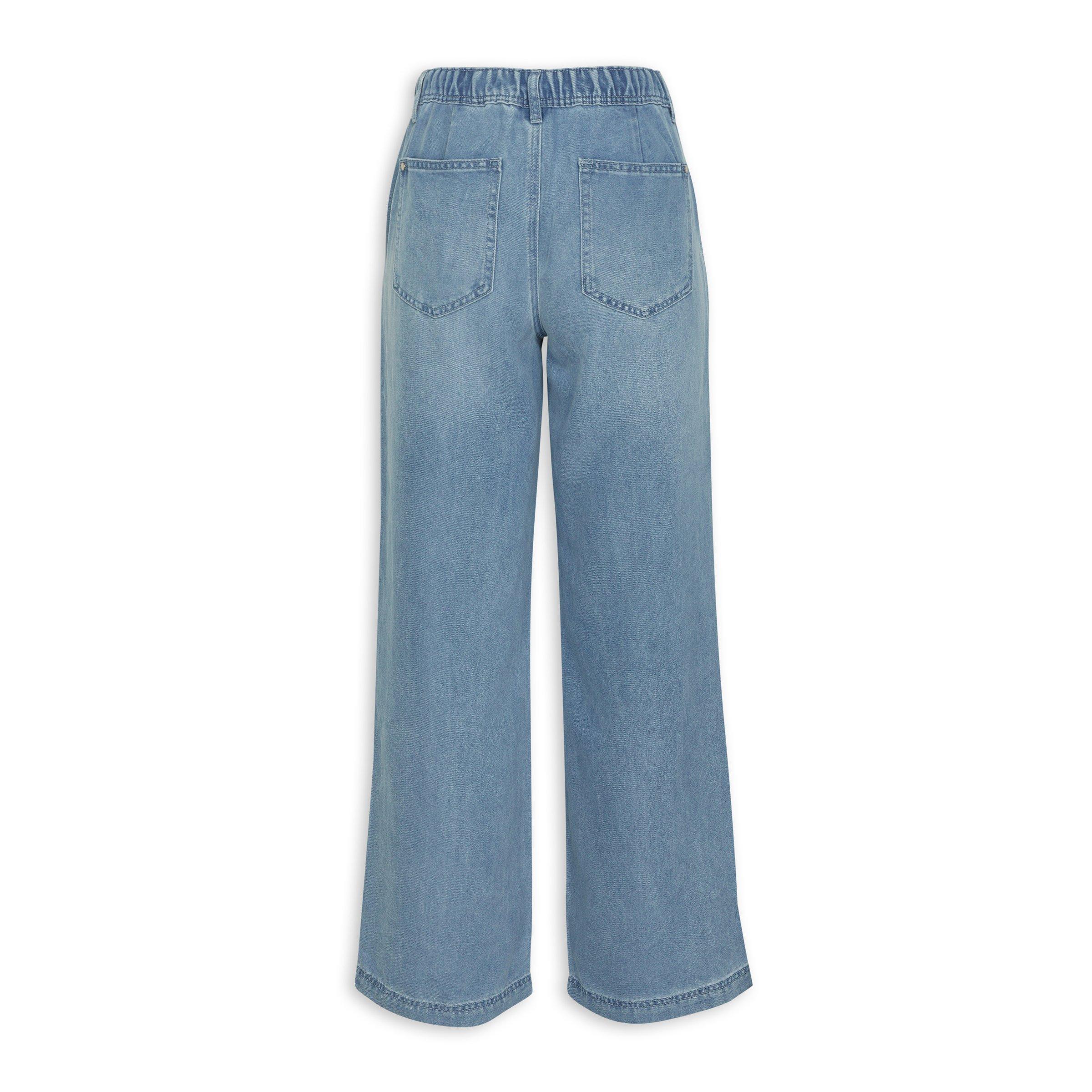 Blue Wide Leg Jeans with Drawstrings (3209367) | OUTBACK RED
