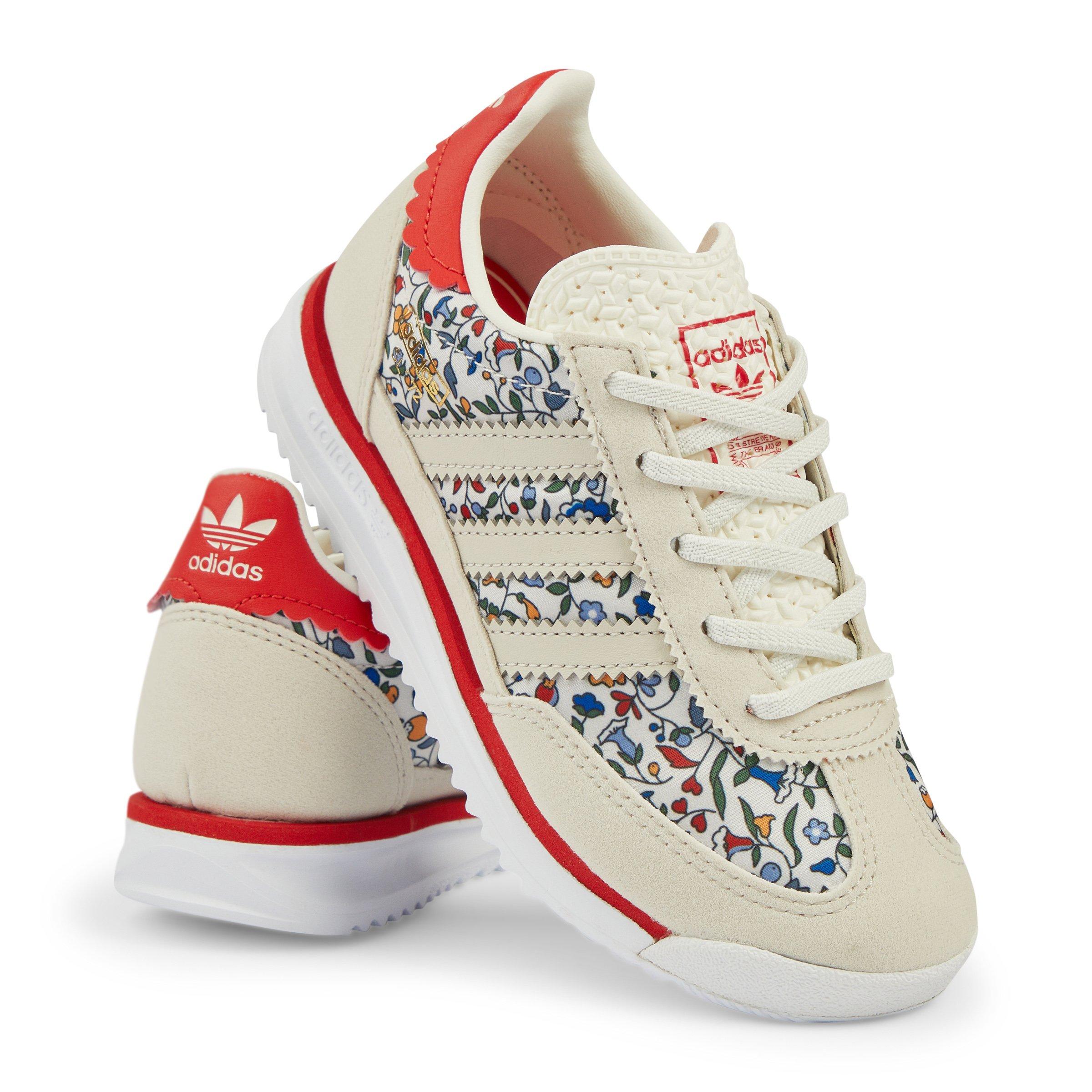 White SL 72 RS X Liberty London Elastic Lace (3210219) | Adidas Kids