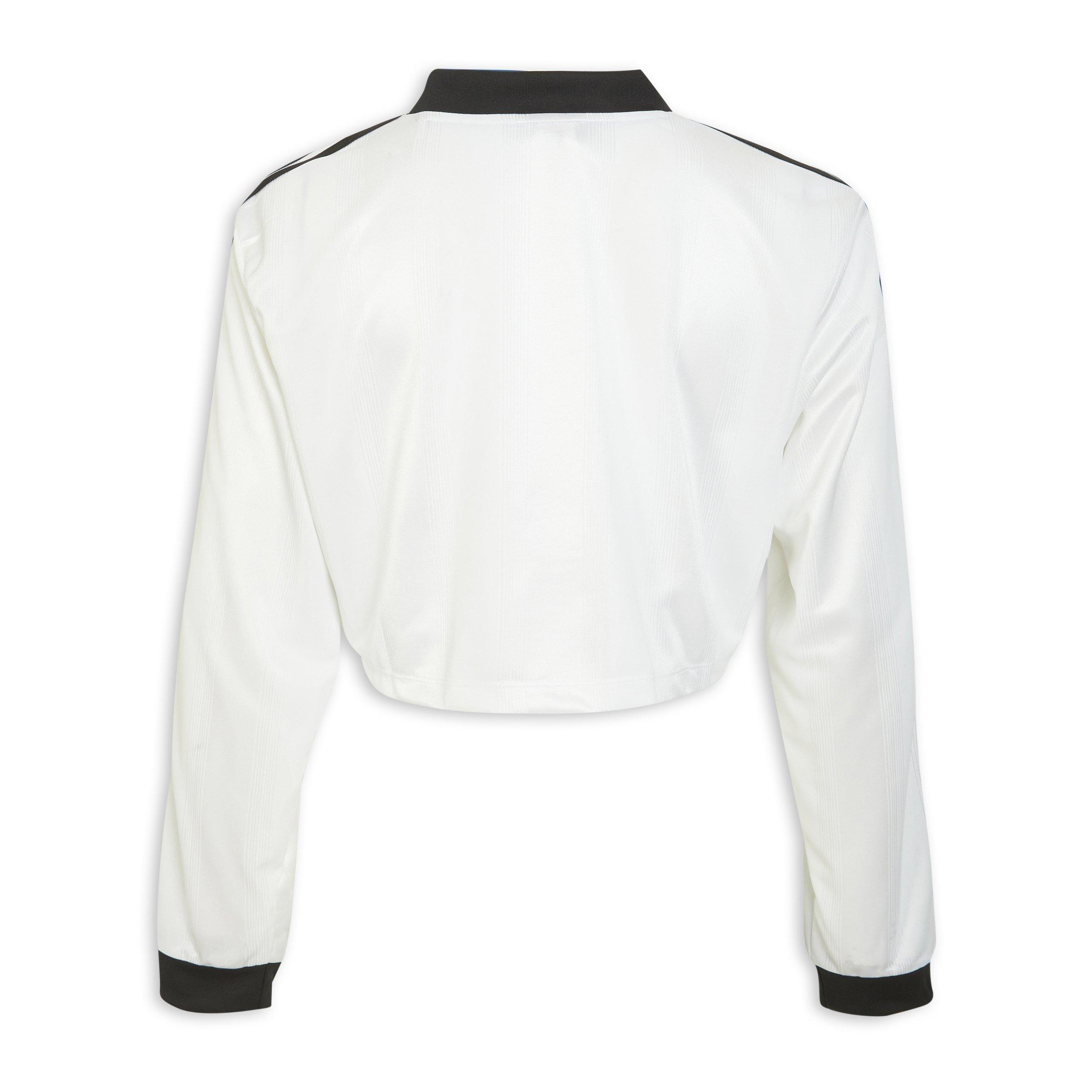トップス A White Adicolor Football Jacquard Crop Long-Sleeve Top (3210698
